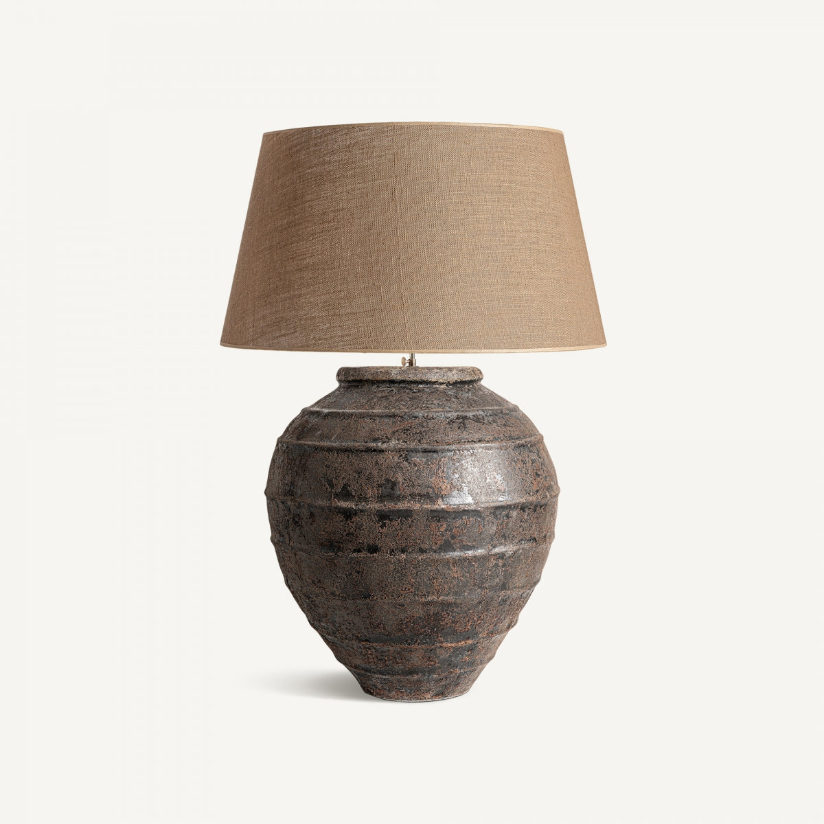 Lampe de table en céramique vieilli et jute | VICAL Envejecido | REMO, mobilier et décoration d'intérieur