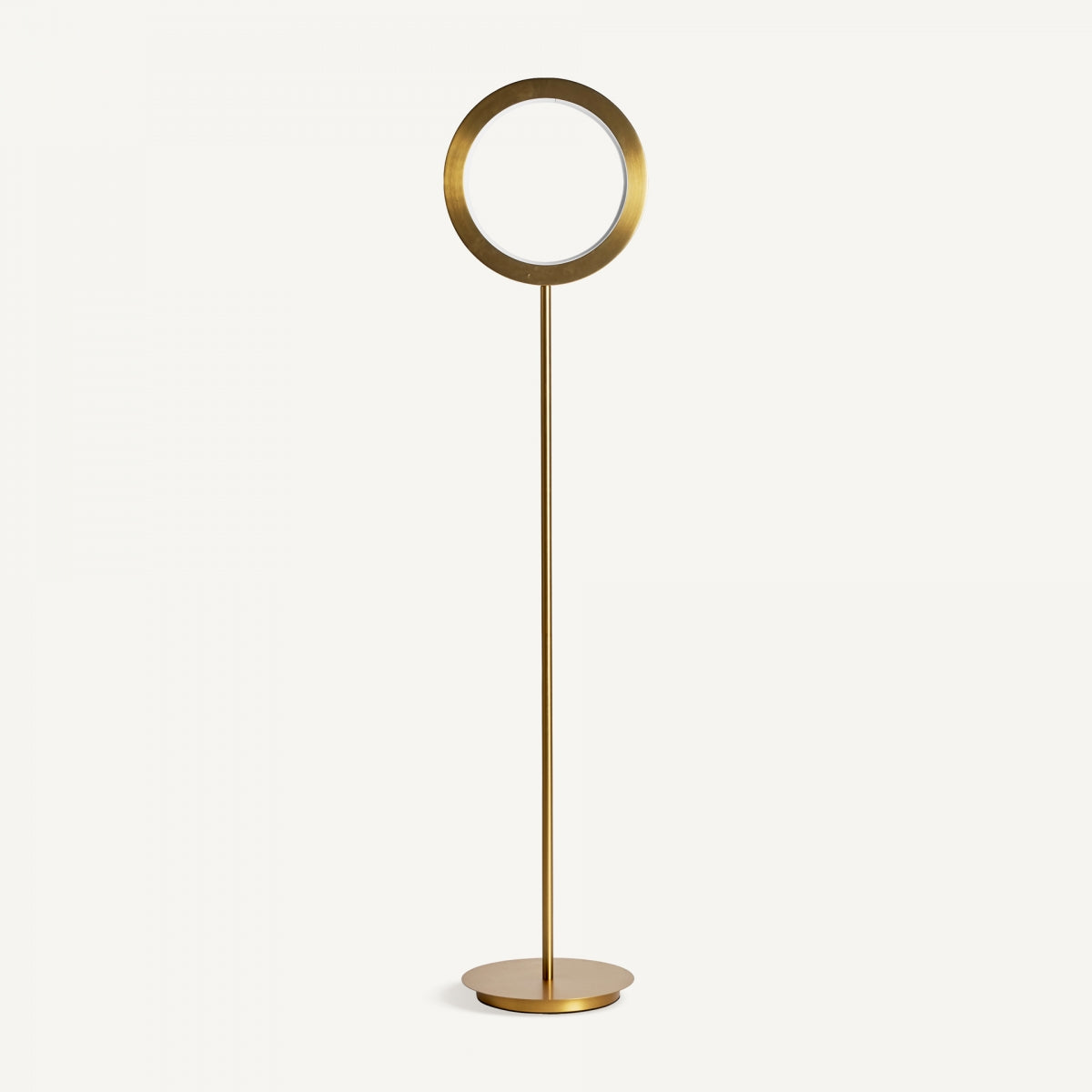 Lampadaire en laiton brossé | Vical Circle | REMO, mobilier et décoration d'intérieur