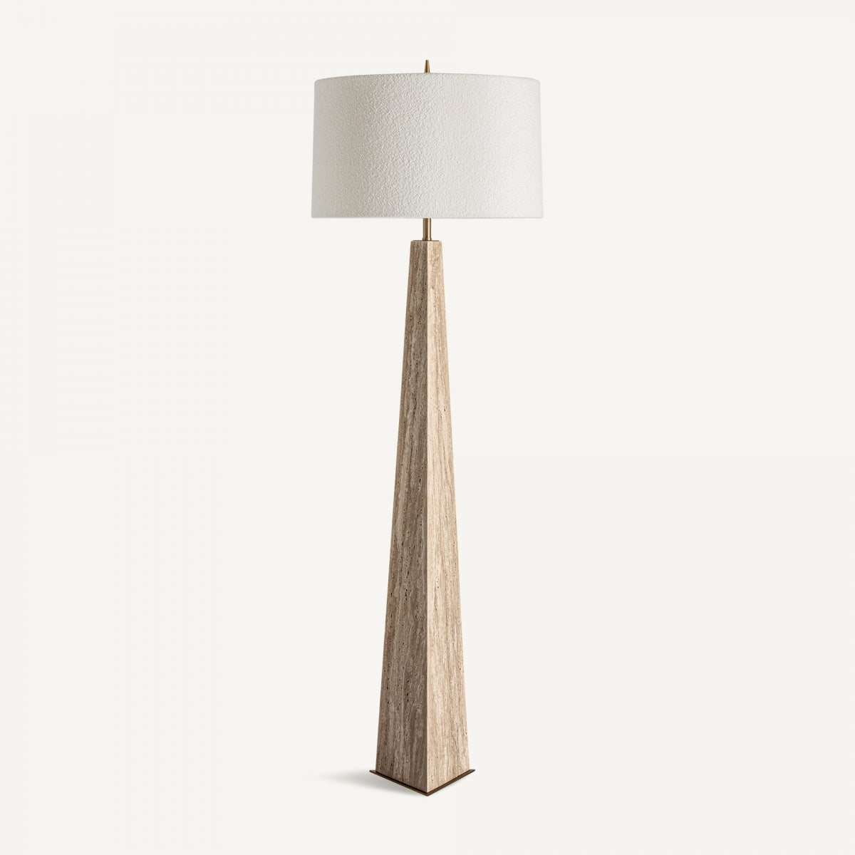 Lampadaire en marbre beige | Vical Tetbury | REMO, mobilier et décoration d'intérieur