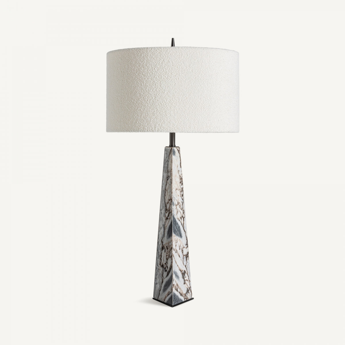 Lampe de table en marbre gris | Vical Pylône | REMO, mobilier et décoration d'intérieur