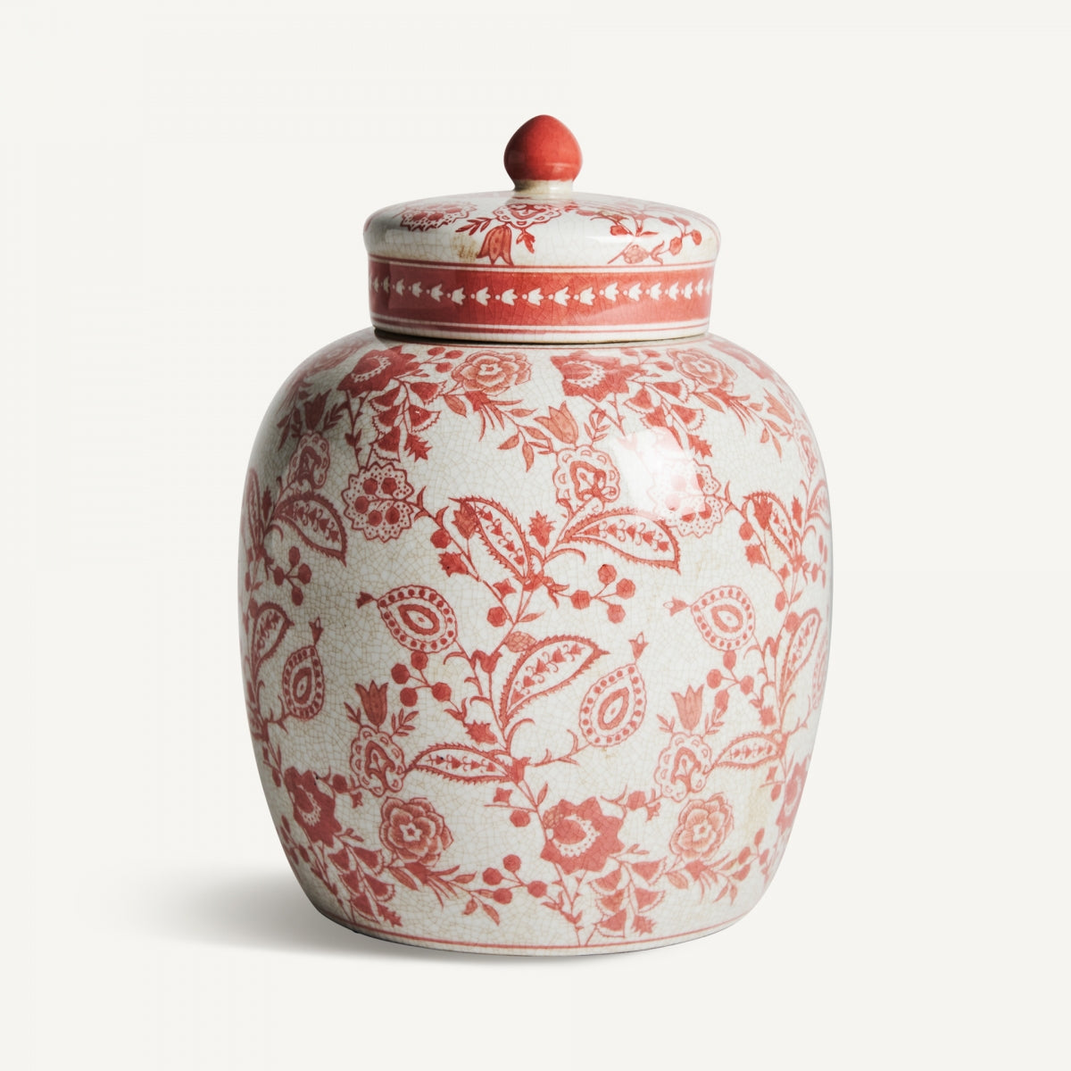 Pot oriental en céramique rouge | VICAL Celas L | REMO, mobilier et décoration d'intérieur