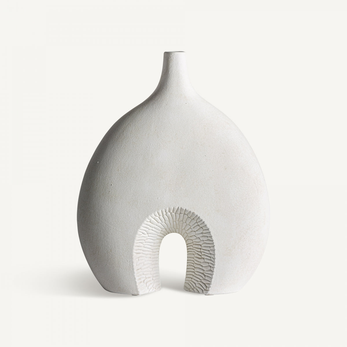 Vase voûté en céramique blanc | VICAL Leghe | REMO, mobilier et décoration d'intérieur