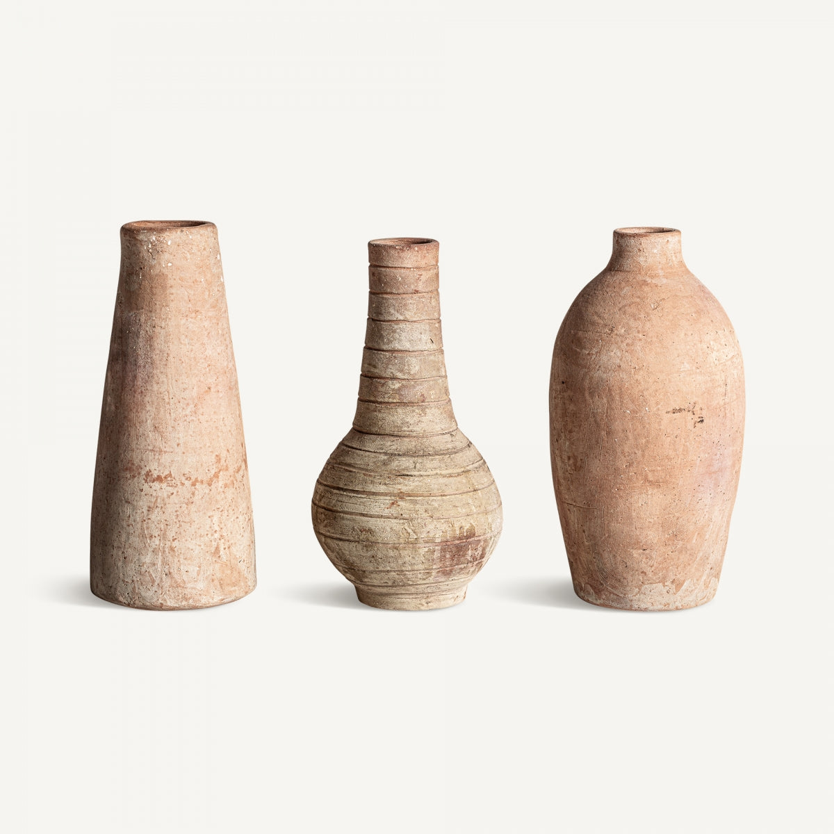 Vase en argile (lot de 3) | Vical Pompei | REMO, mobilier et décoration d'intérieur