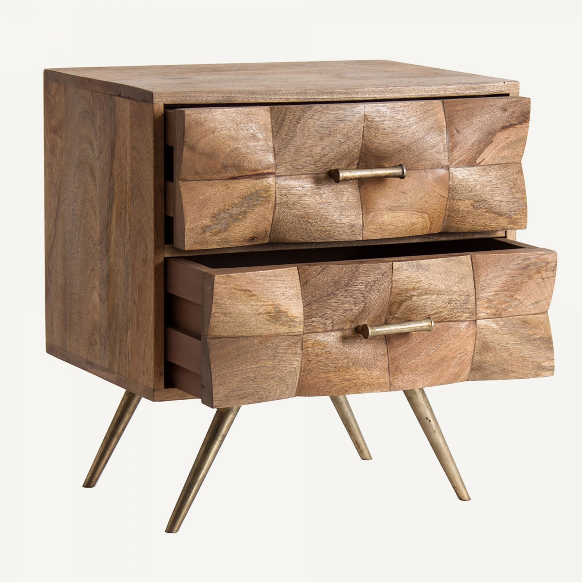 Table de chevet en bois de manguier marron | Vical Kusel | REMO, mobilier et décoration d'intérieur