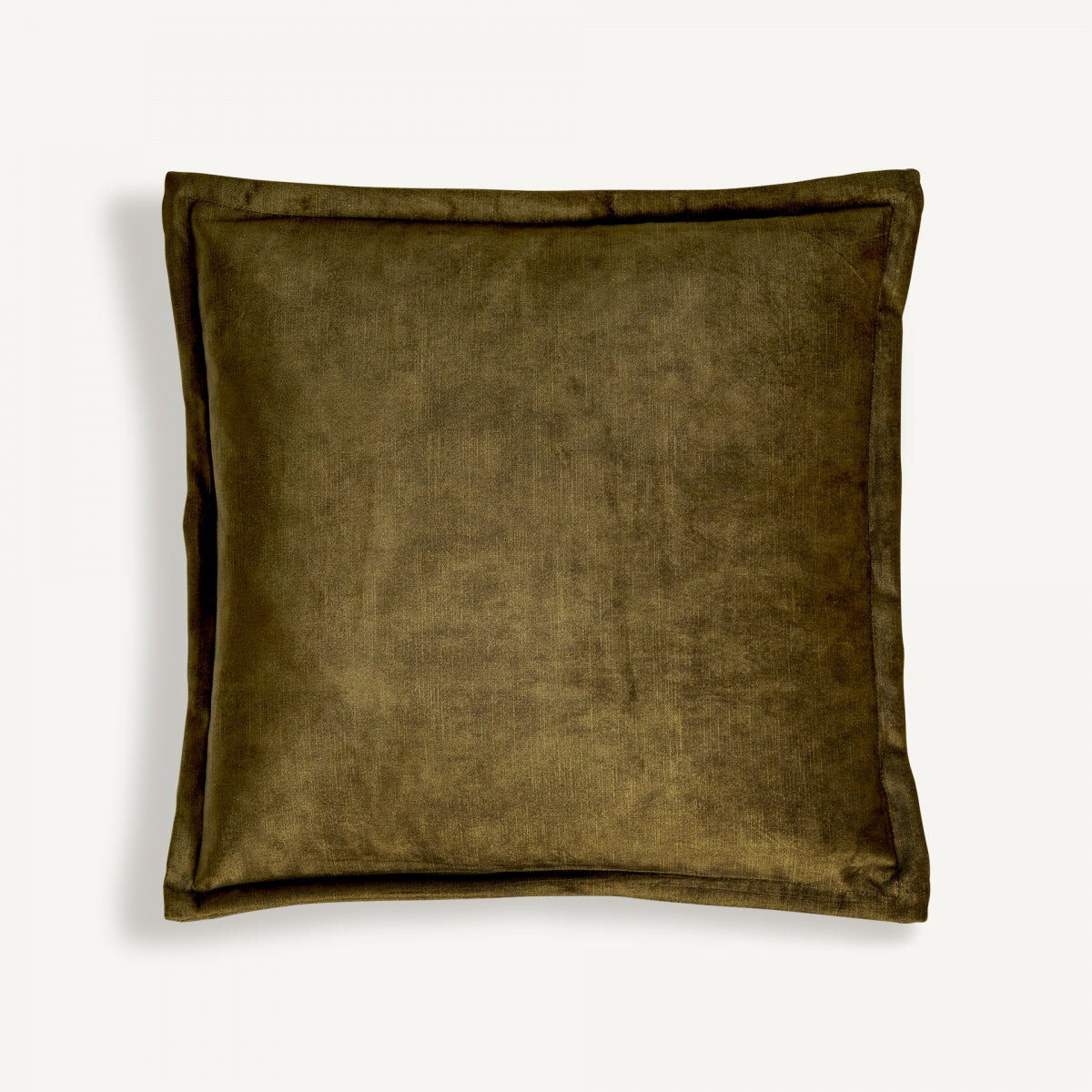 Coussin carré en velours vert | Vical Aricia | REMO, mobilier et décoration d'intérieur