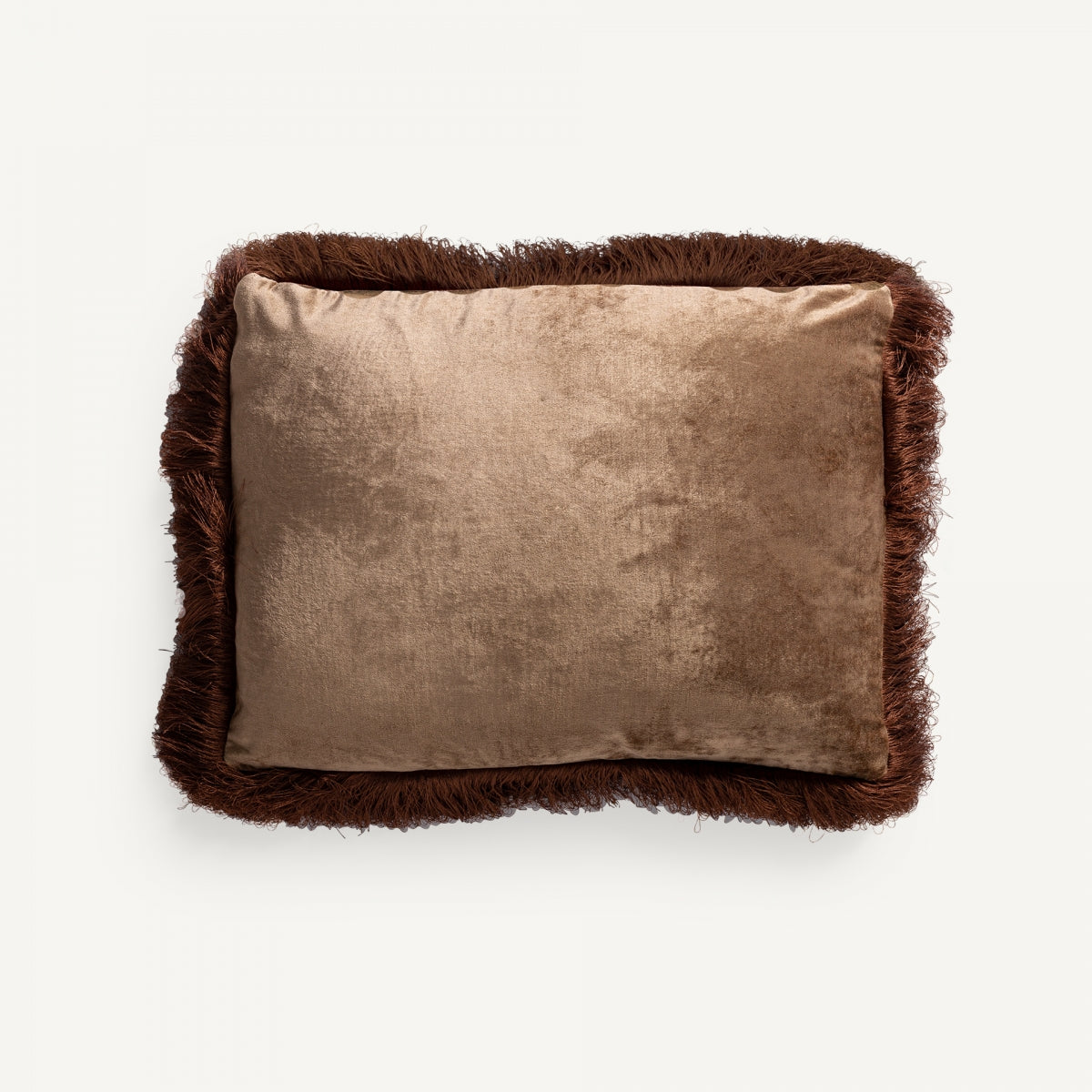 Coussin rectangulaire en velours beige | Vical Zaid | REMO, mobilier et décoration d'intérieur