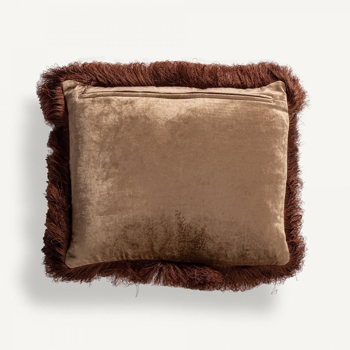 Coussin rectangulaire en velours beige | Vical Zaid | REMO, mobilier et décoration d'intérieur