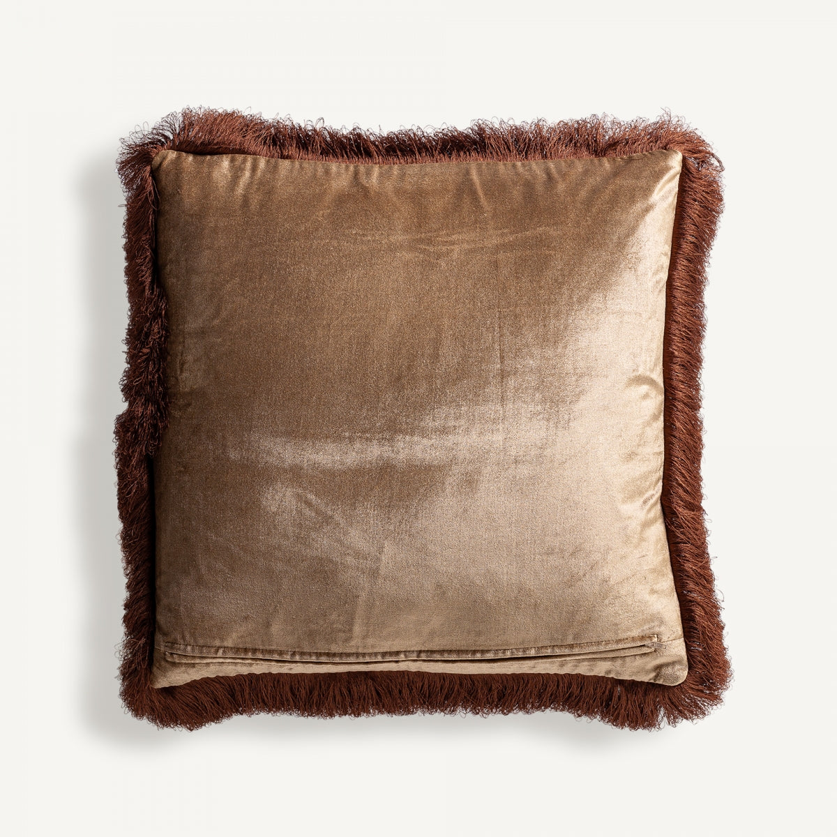 Coussin carré en velours beige | Vical Zaid | REMO, mobilier et décoration d'intérieur