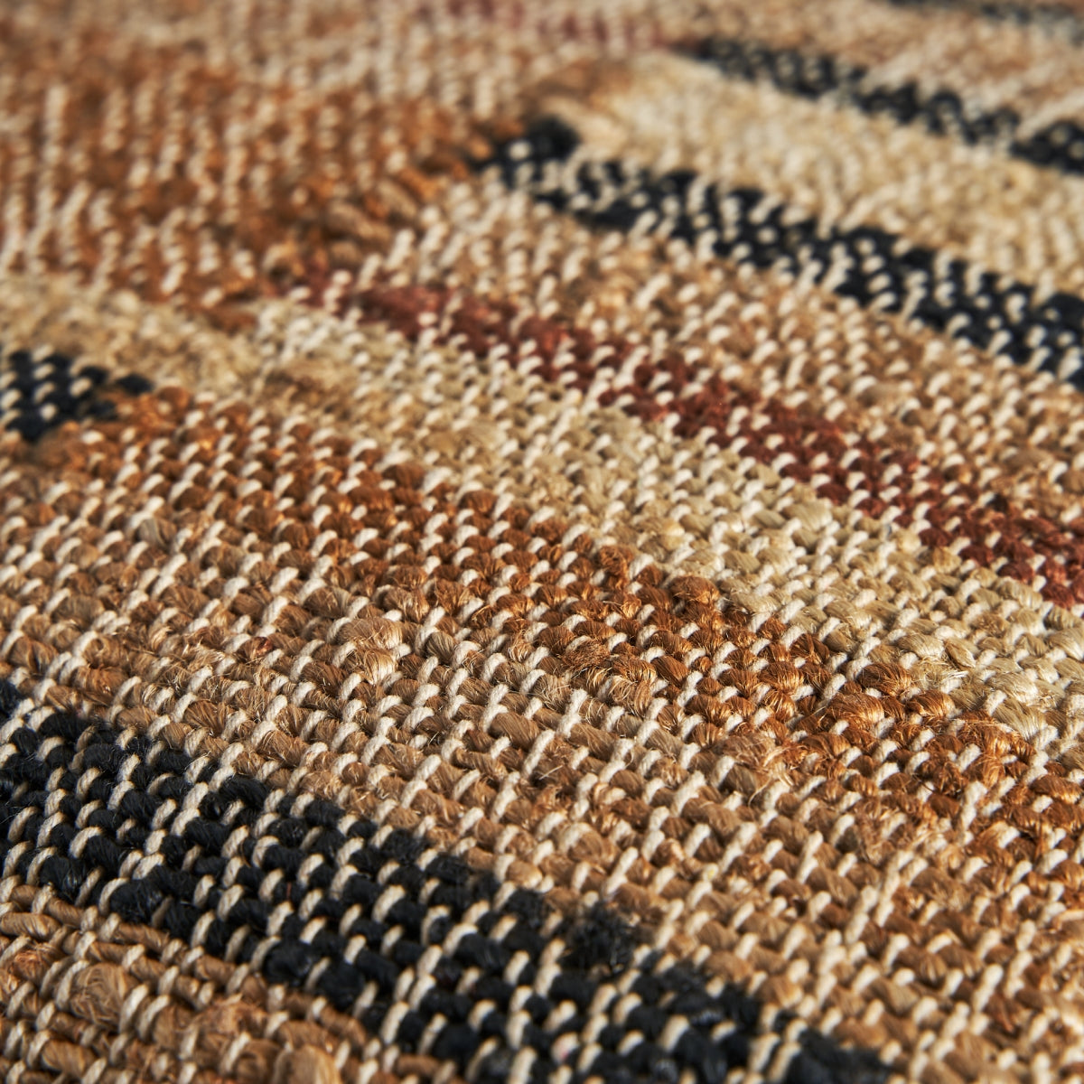 Brown Jute Square Cushion | Vical Nairn