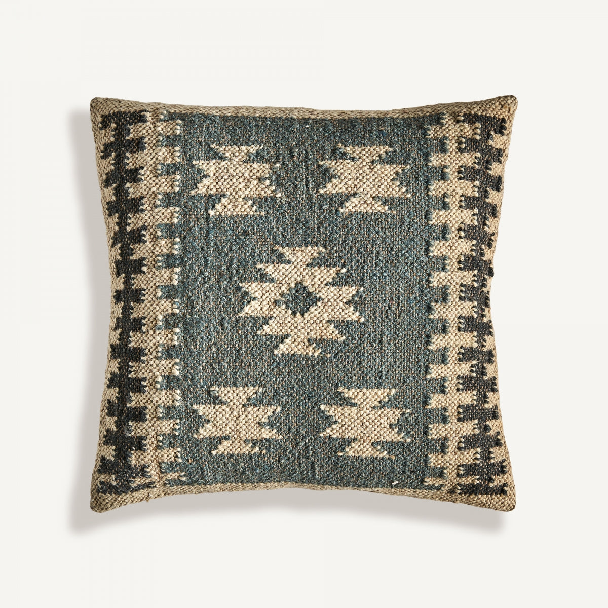 Coussin carré en jute gris | Vical Keith | REMO, mobilier et décoration d'intérieur