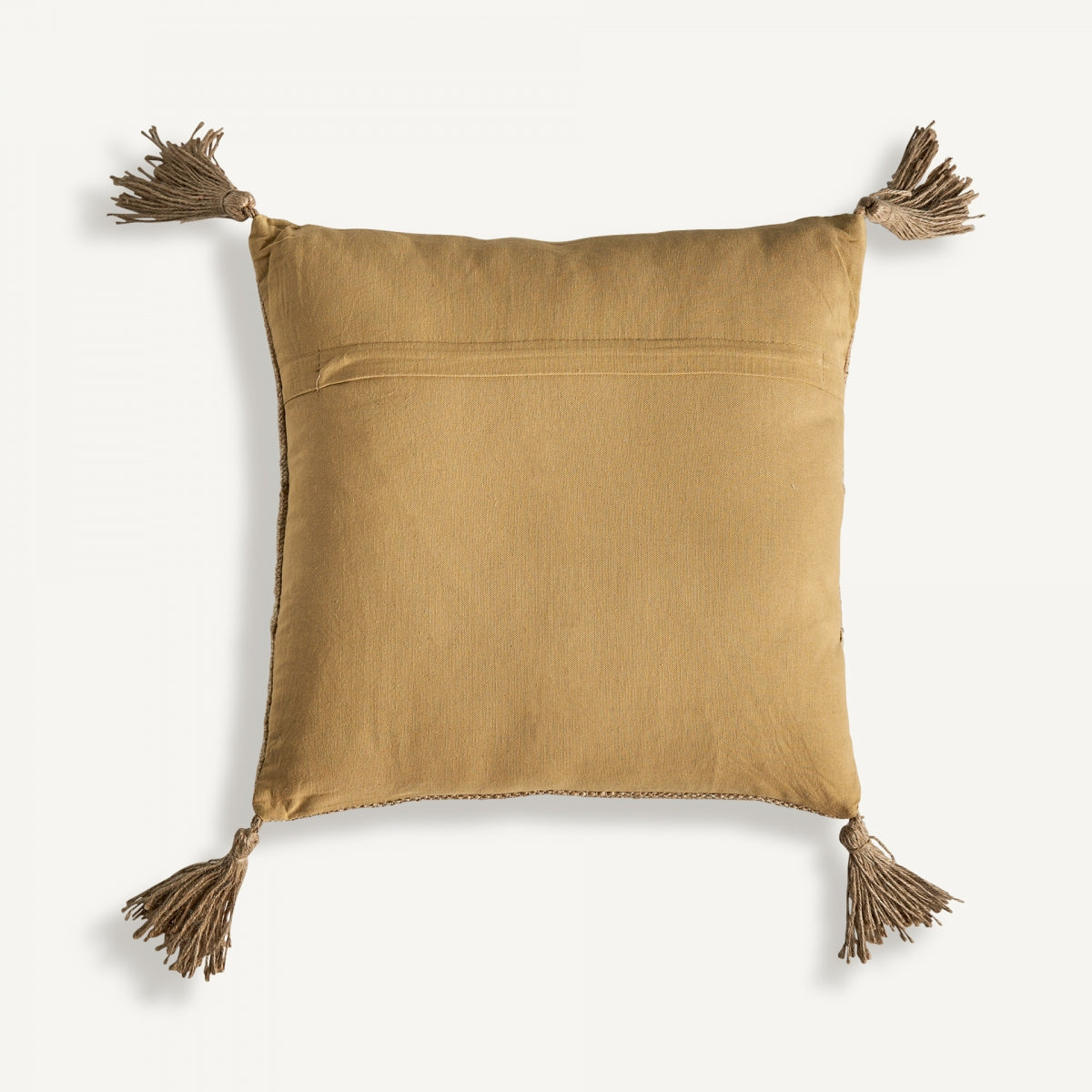 Coussin carré en jute marron | Vical Elgin | REMO, mobilier et décoration d'intérieur