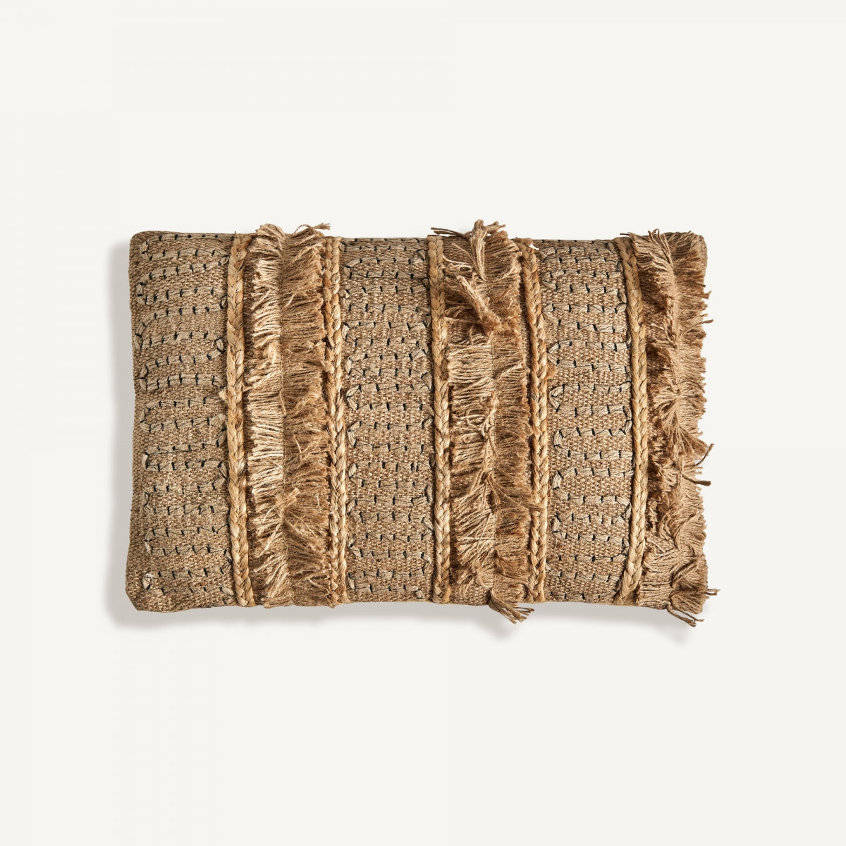 Coussin rectangulaire en jute beige | Vical Elgin | REMO, mobilier et décoration d'intérieur