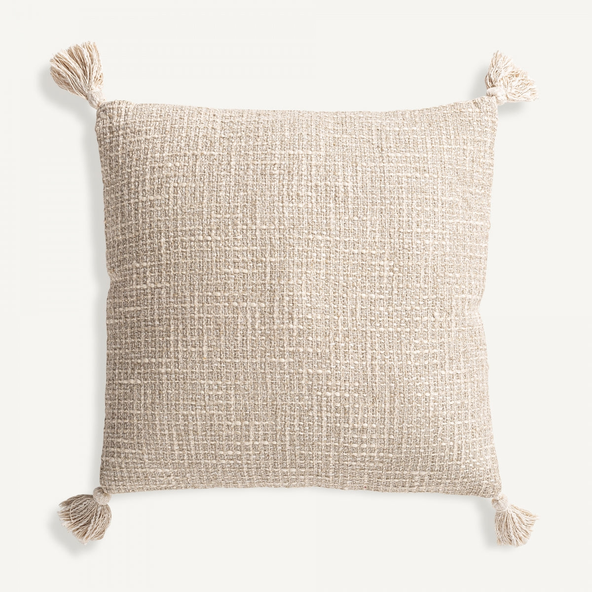 Coussin carré en lin beige | Vical Ander | REMO, mobilier et décoration d'intérieur