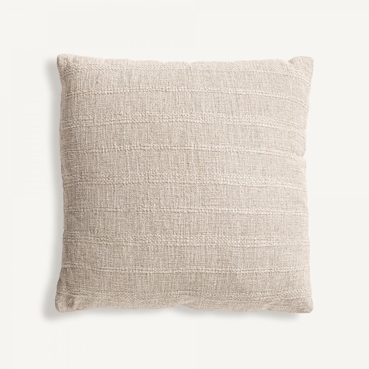 Coussin carré en lin blanc cassé | Vical Angeus | REMO, mobilier et décoration d'intérieur