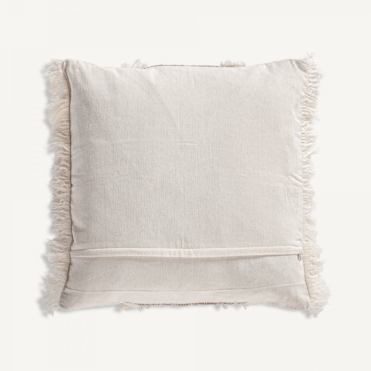 Coussin carré en tissu blanc cassé | Vical Clancy | REMO, mobilier et décoration d'intérieur