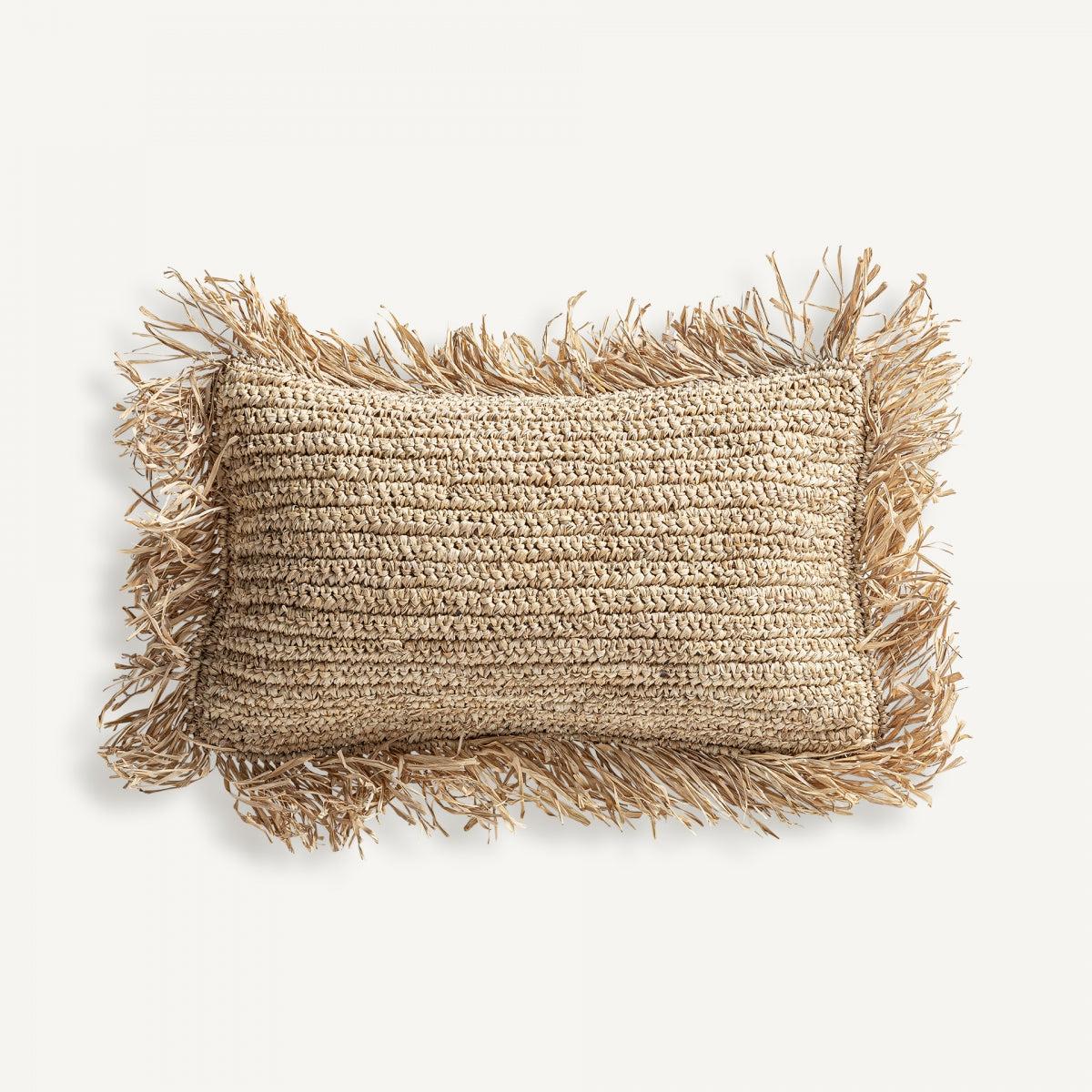 Coussin rectangulaire en fibre naturelle beige | Vical Igotz | REMO, mobilier et décoration d'intérieur