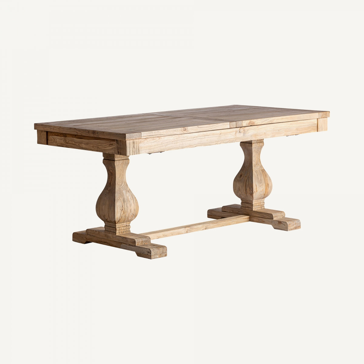 Table de salle à manger extensible en bois d'orme | VICAL Berca | REMO, mobilier et décoration d'intérieur