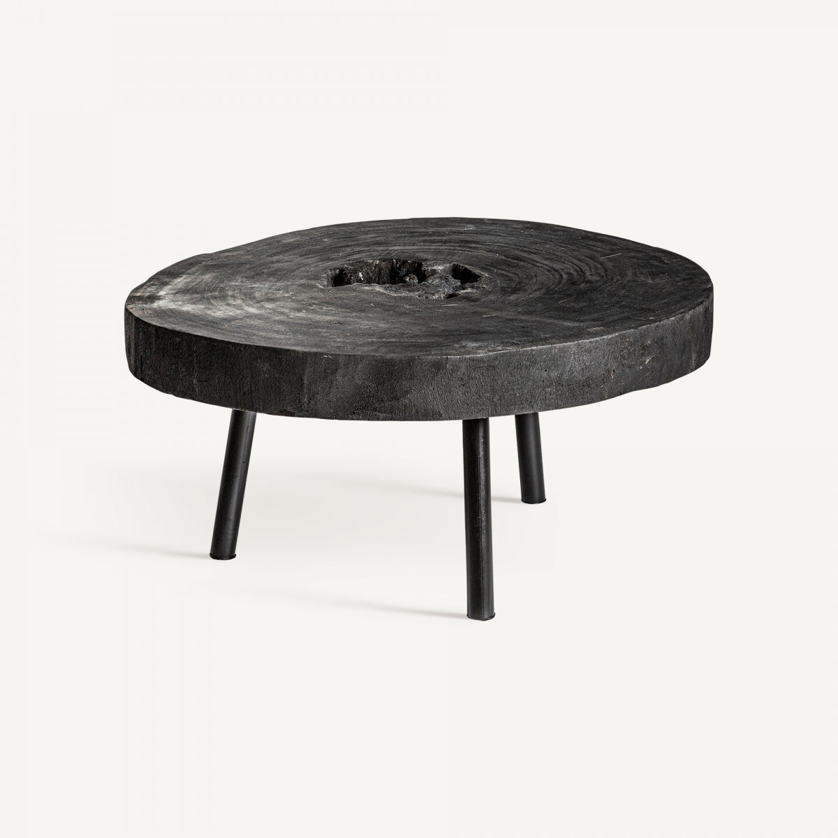 Table basse en bois de suar brûlé | VICAL Kepoi | REMO, mobilier et décoration d'intérieur