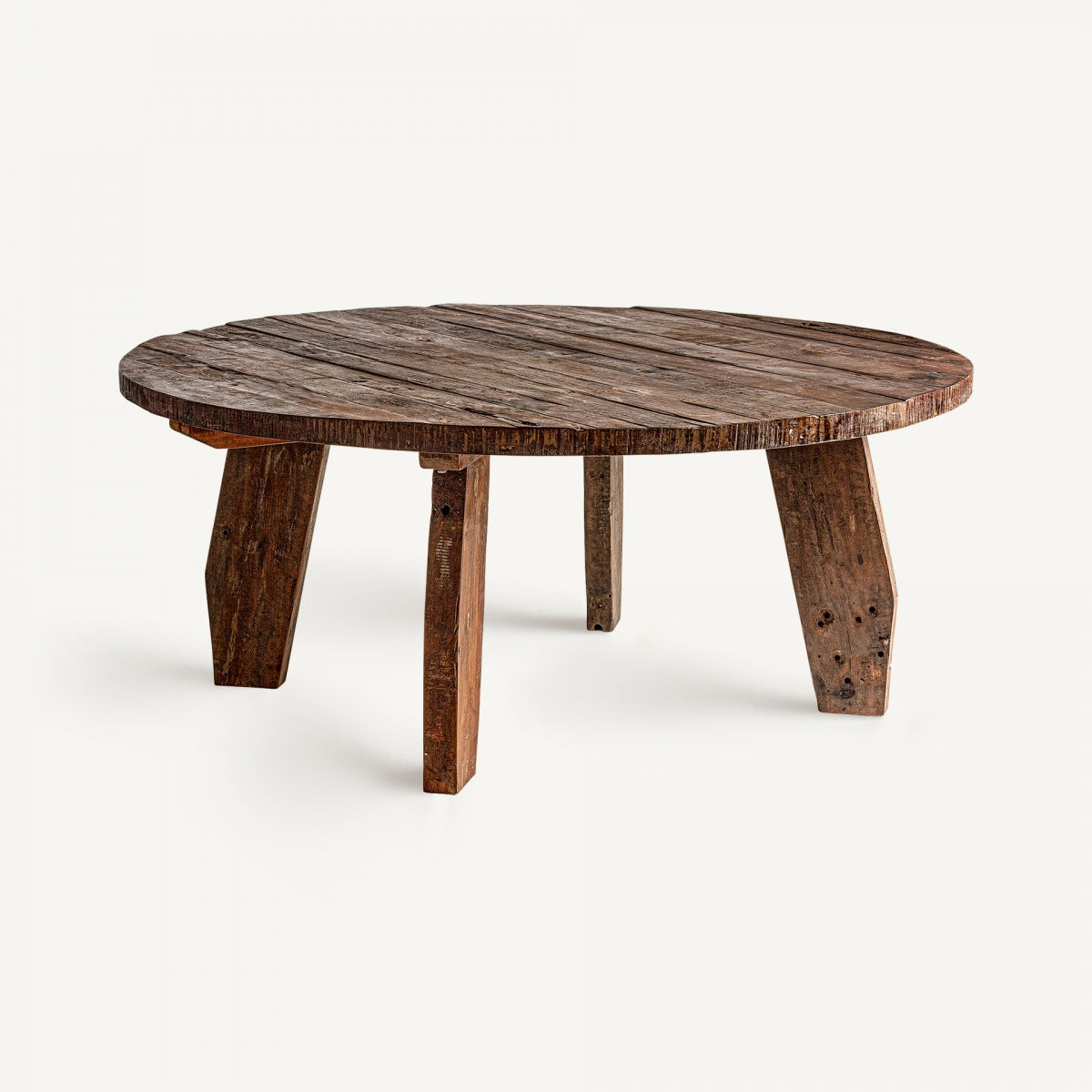 Table de salle à manger ronde en manguier foncé ø 160 cm | VICAL Hassi | REMO, mobilier et décoration d'intérieur