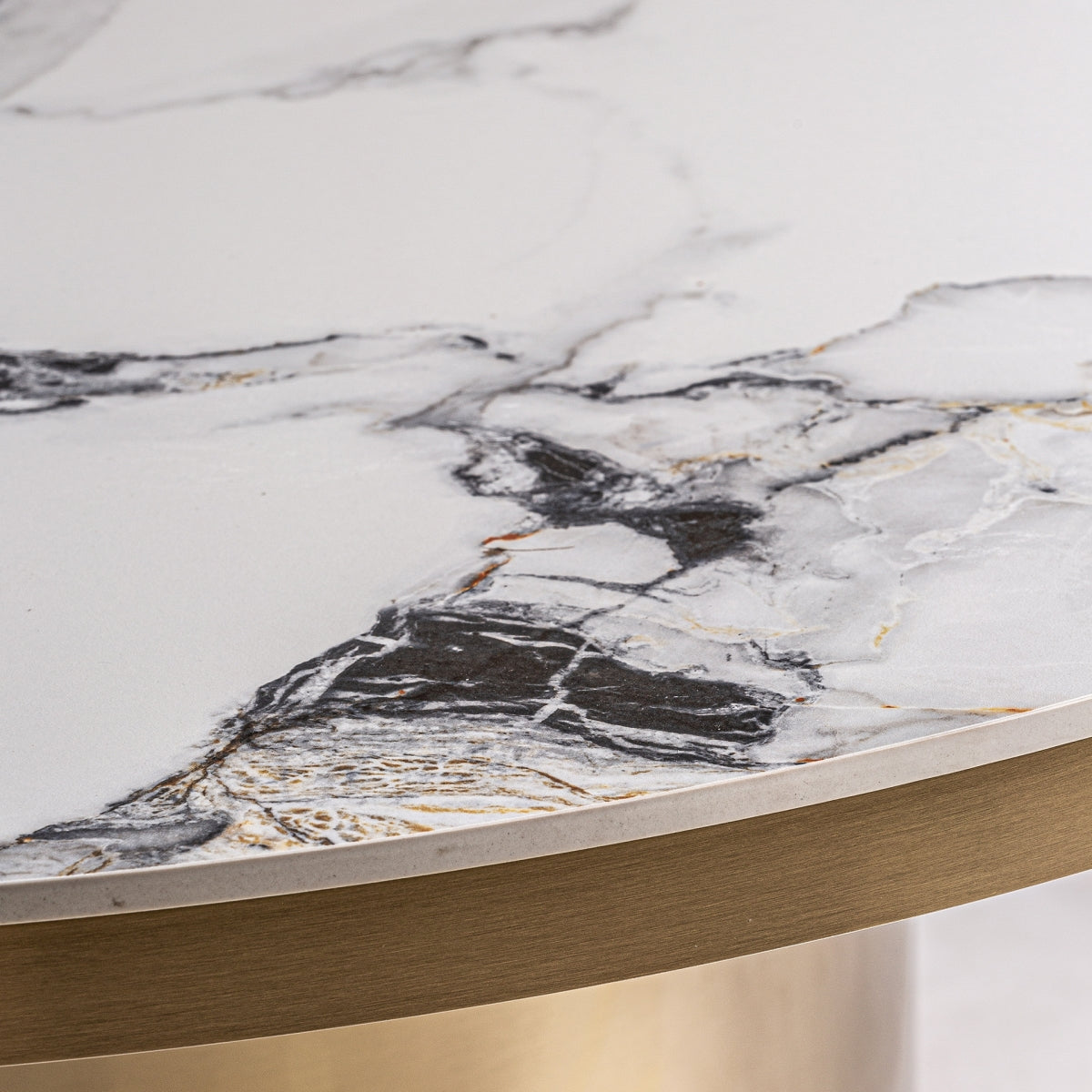 Table de salle à manger ronde en céramique blanc ø 150 cm | VICAL Astach | REMO, mobilier et décoration d'intérieur