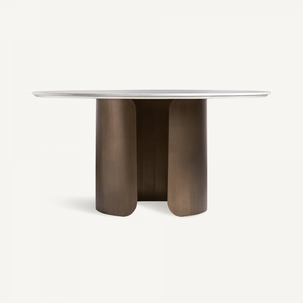 Table de salle à manger ronde en céramique blanc ø 150 cm | VICAL Vimperk | REMO, mobilier et décoration d'intérieur