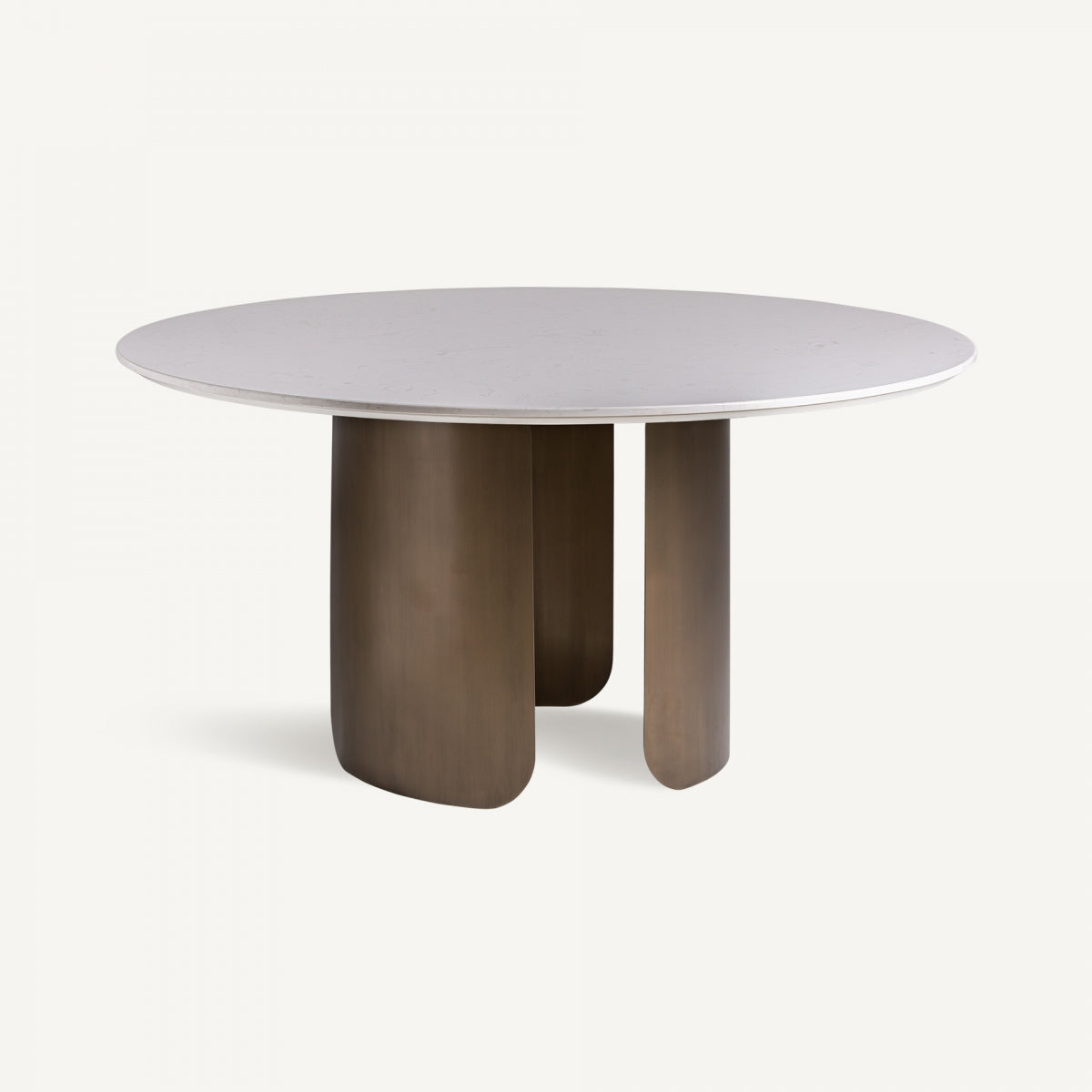 Table de salle à manger ronde en céramique blanc ø 150 cm | VICAL Vimperk | REMO, mobilier et décoration d'intérieur