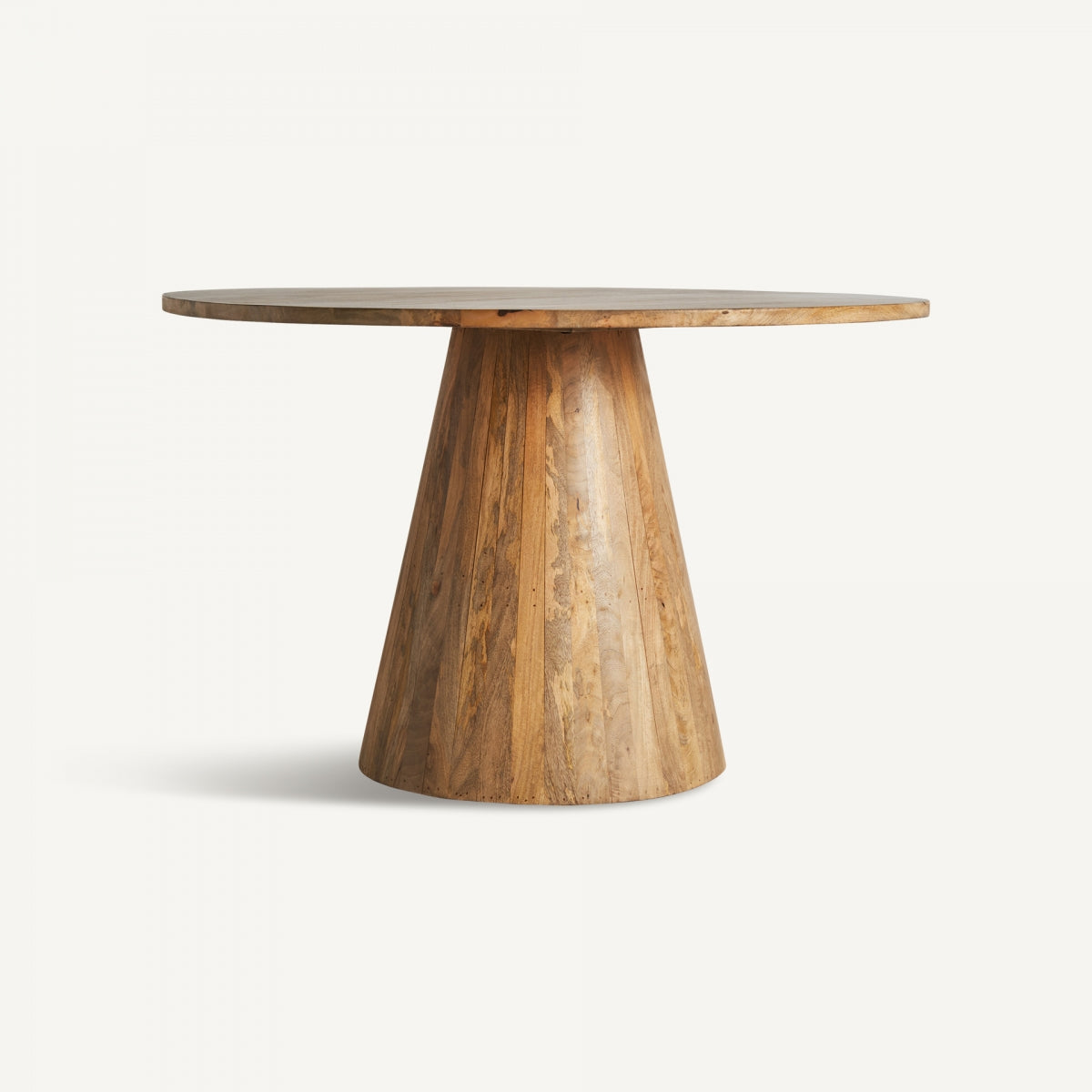 Table de salle à manger ronde en bois de manguier ø 120 cm | VICAL Mersch