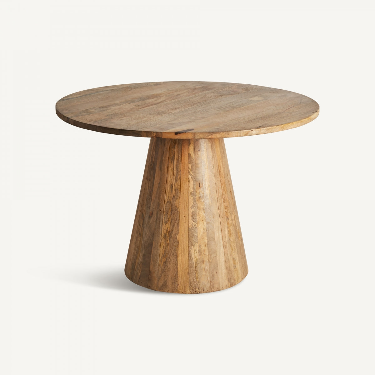 Table de salle à manger ronde en bois de manguier ø 120 cm | VICAL Mersch