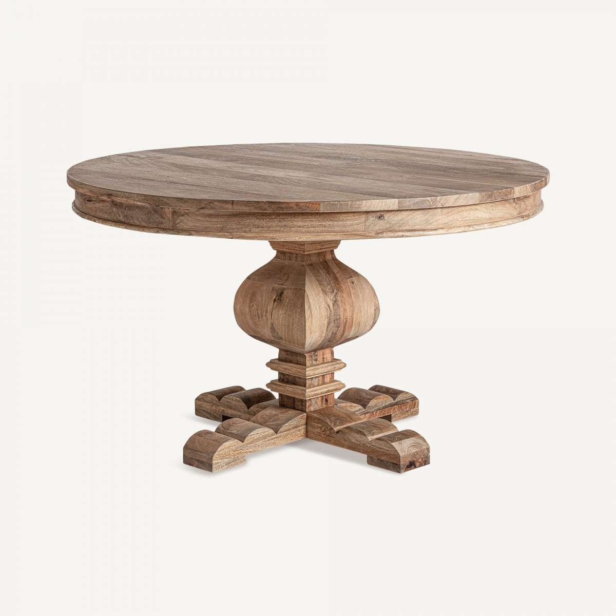 Table de salle à manger ronde en manguier ø 130 cm | VICAL Kehrig | REMO, mobilier et décoration d'intérieur