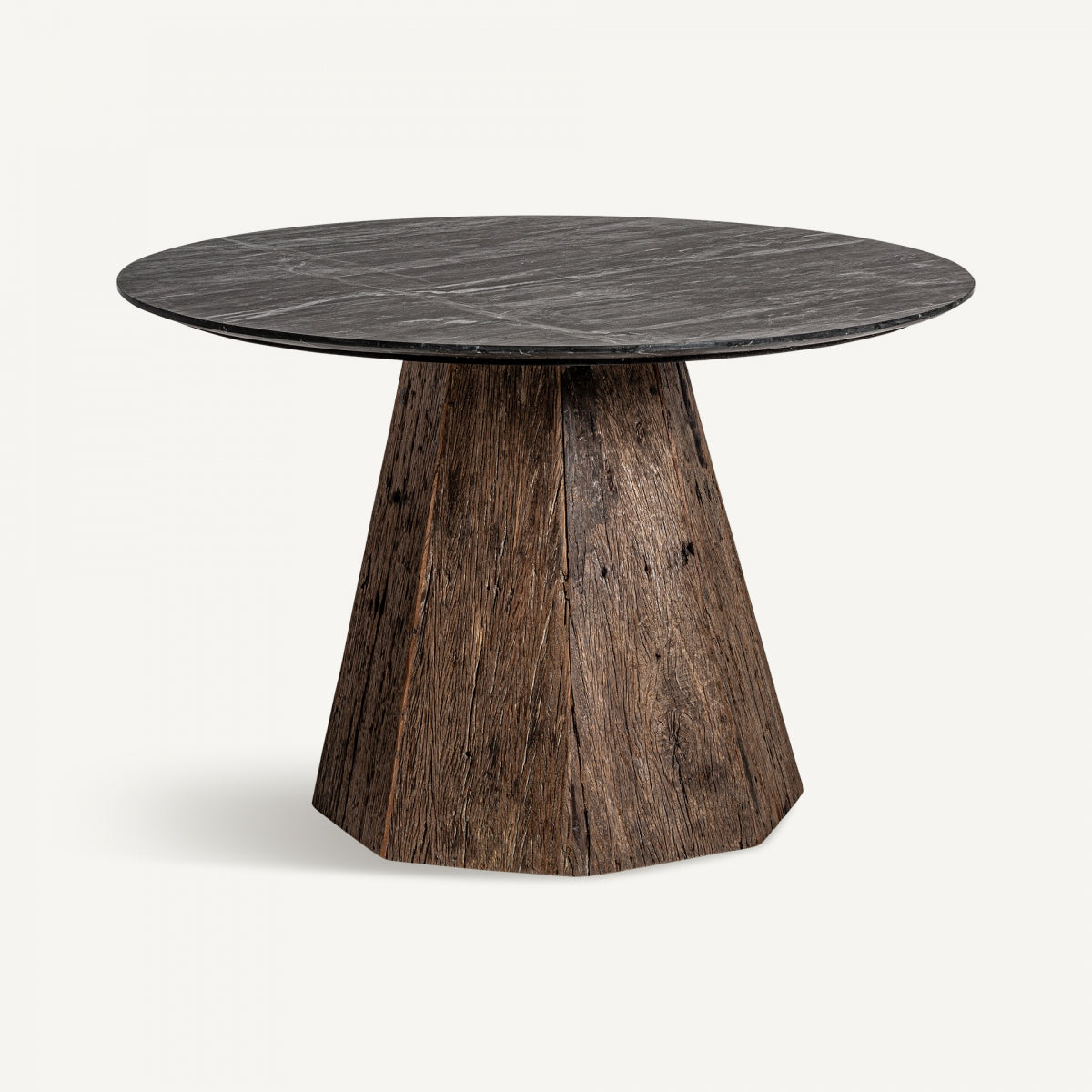 Table de salle à manger ronde en marbre noir ø 120 cm | VICAL Walding | REMO, mobilier et décoration d'intérieur