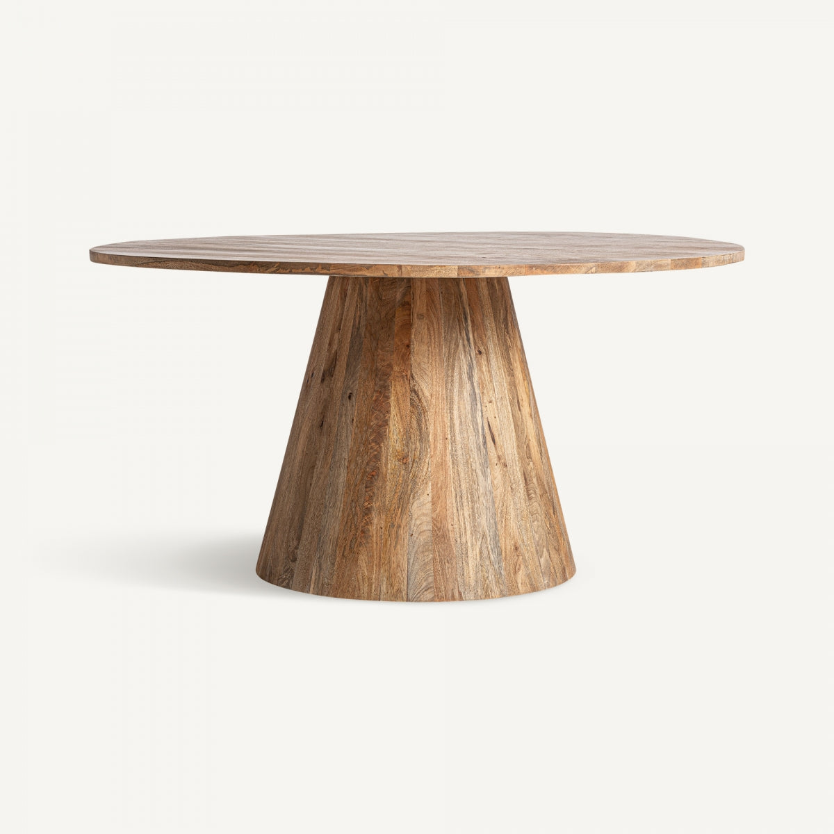 Table de salle à manger ronde en bois de manguier | VICAL Mersch | REMO, mobilier et décoration d'intérieur