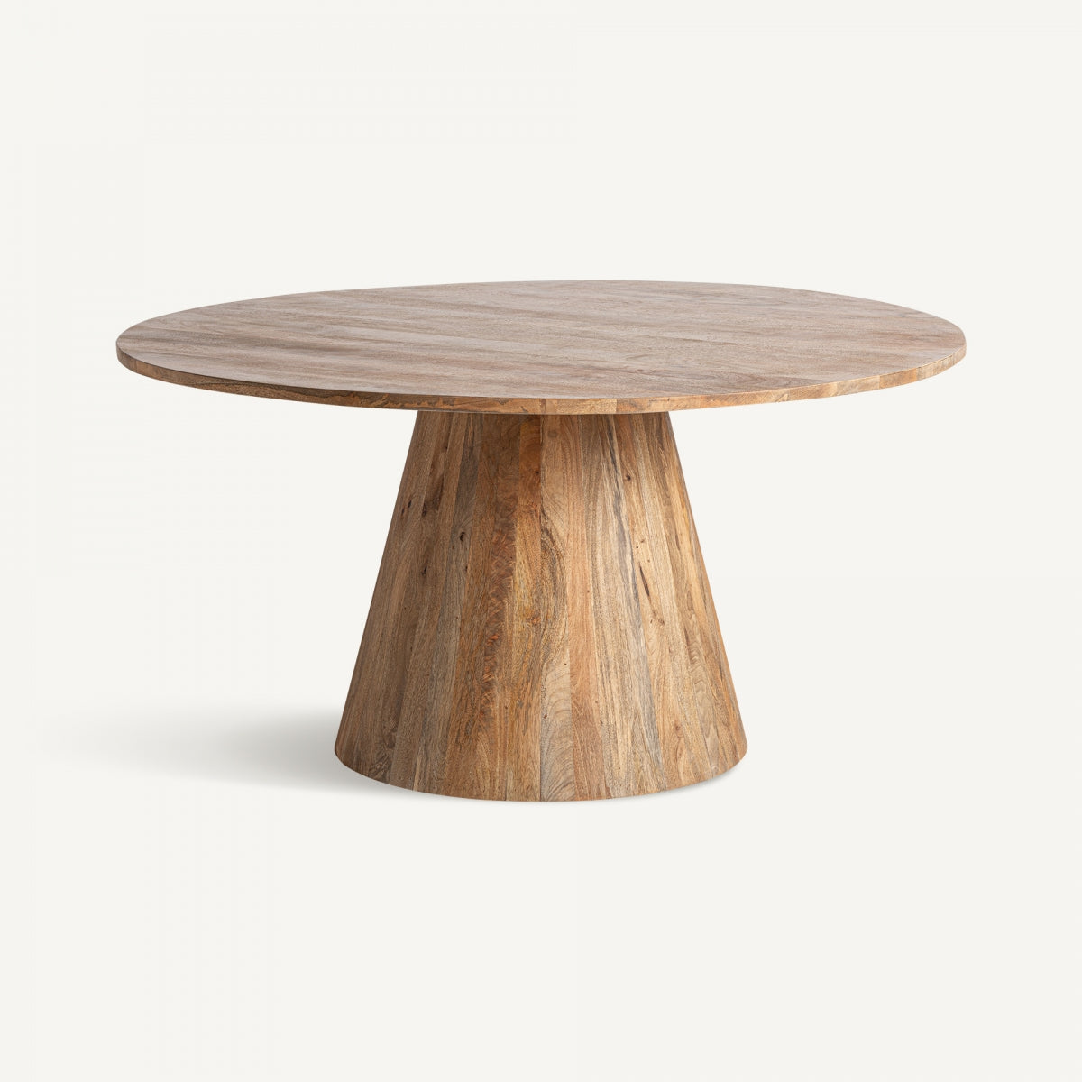 Table de salle à manger ronde en bois de manguier | VICAL Mersch | REMO, mobilier et décoration d'intérieur