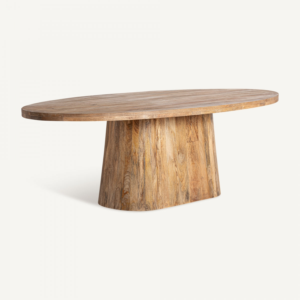 Table de salle à manger ovale en bois de manguier | VICAL Mersch | REMO, mobilier et décoration d'intérieur