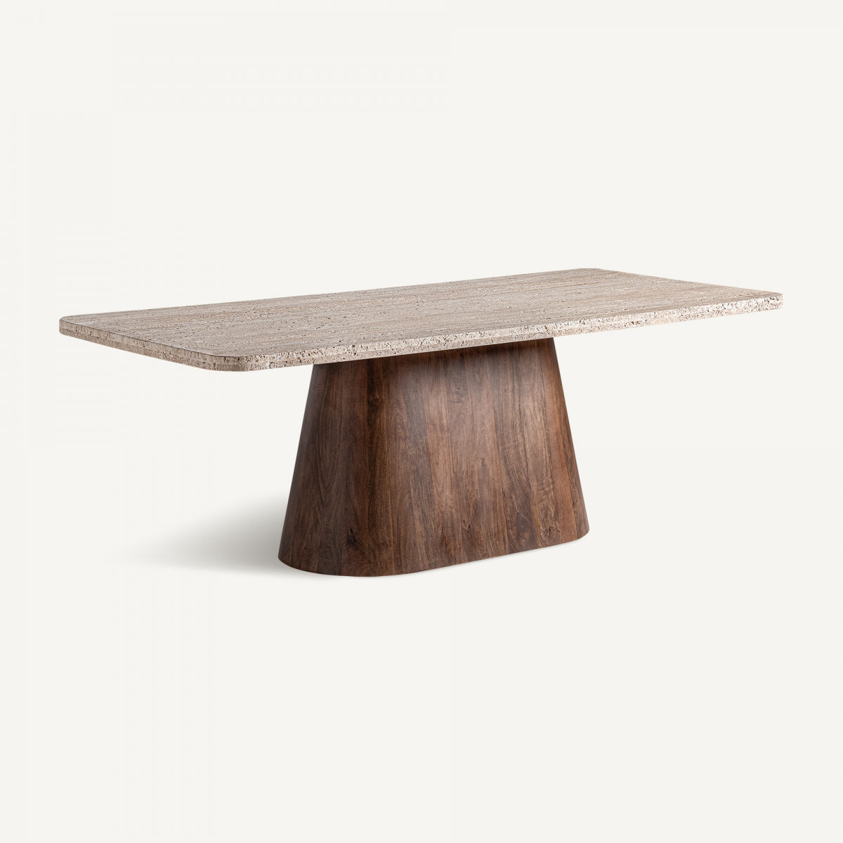 Table de salle à manger en travertin | VICAL Sannum | REMO, mobilier et décoration d'intérieur