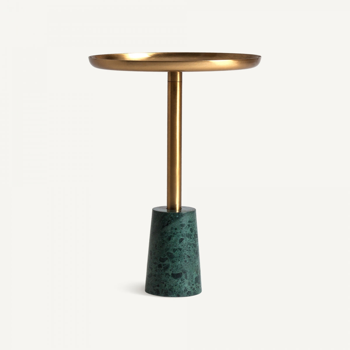 Table d'appoint en marbre vert et laiton | VICAL Thyrnau | REMO, mobilier et décoration d'intérieur