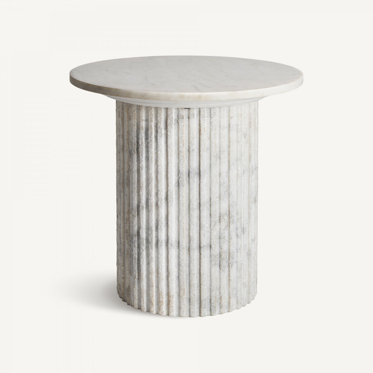 Table d'appoint en marbre blanc | VIDAL Esches | REMO, mobilier et décoration d'intérieur