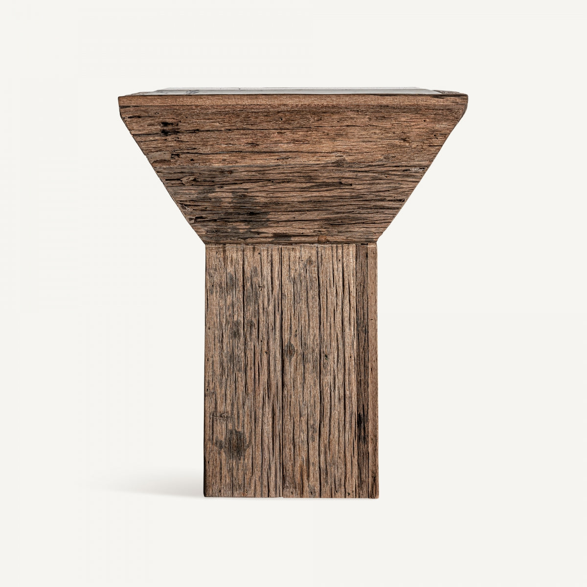 Table d'appoint en marbre et bois de pin | VICAL Samsun | REMO, mobilier et décoration d'intérieur