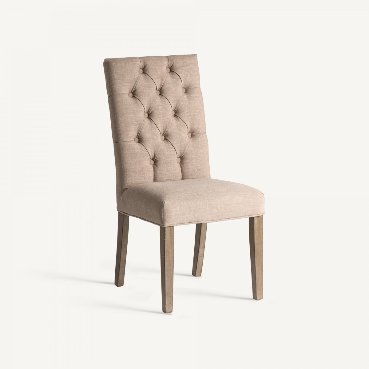 Chaise de salle à manger en tissu ocre | VICAL Isere | REMO, mobilier et décoration d'intérieur