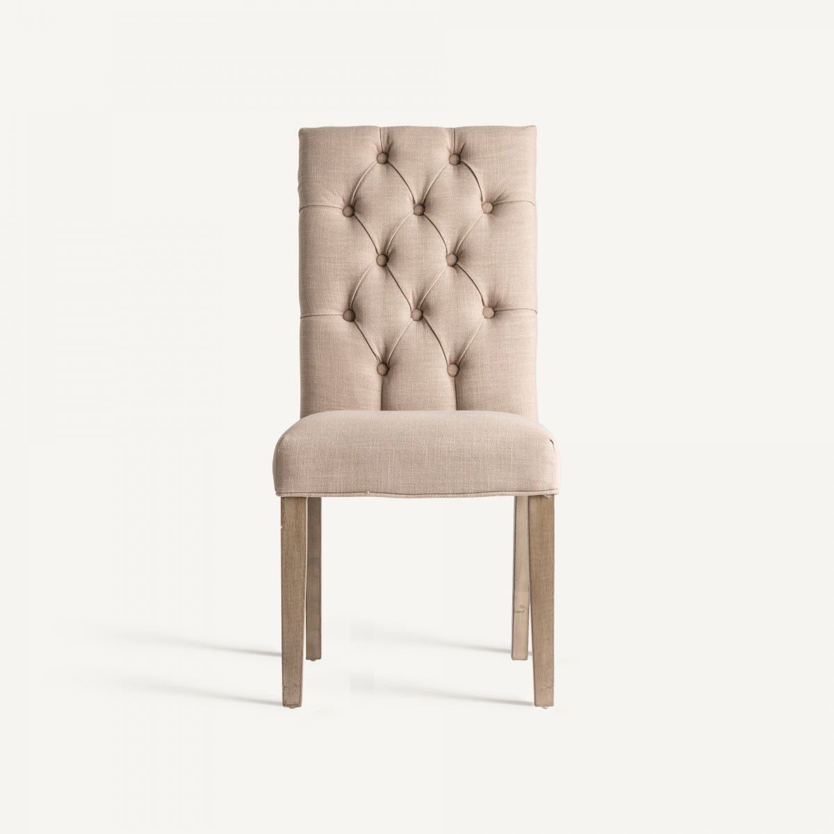 Chaise de salle à manger en tissu ocre | VICAL Isere | REMO, mobilier et décoration d'intérieur