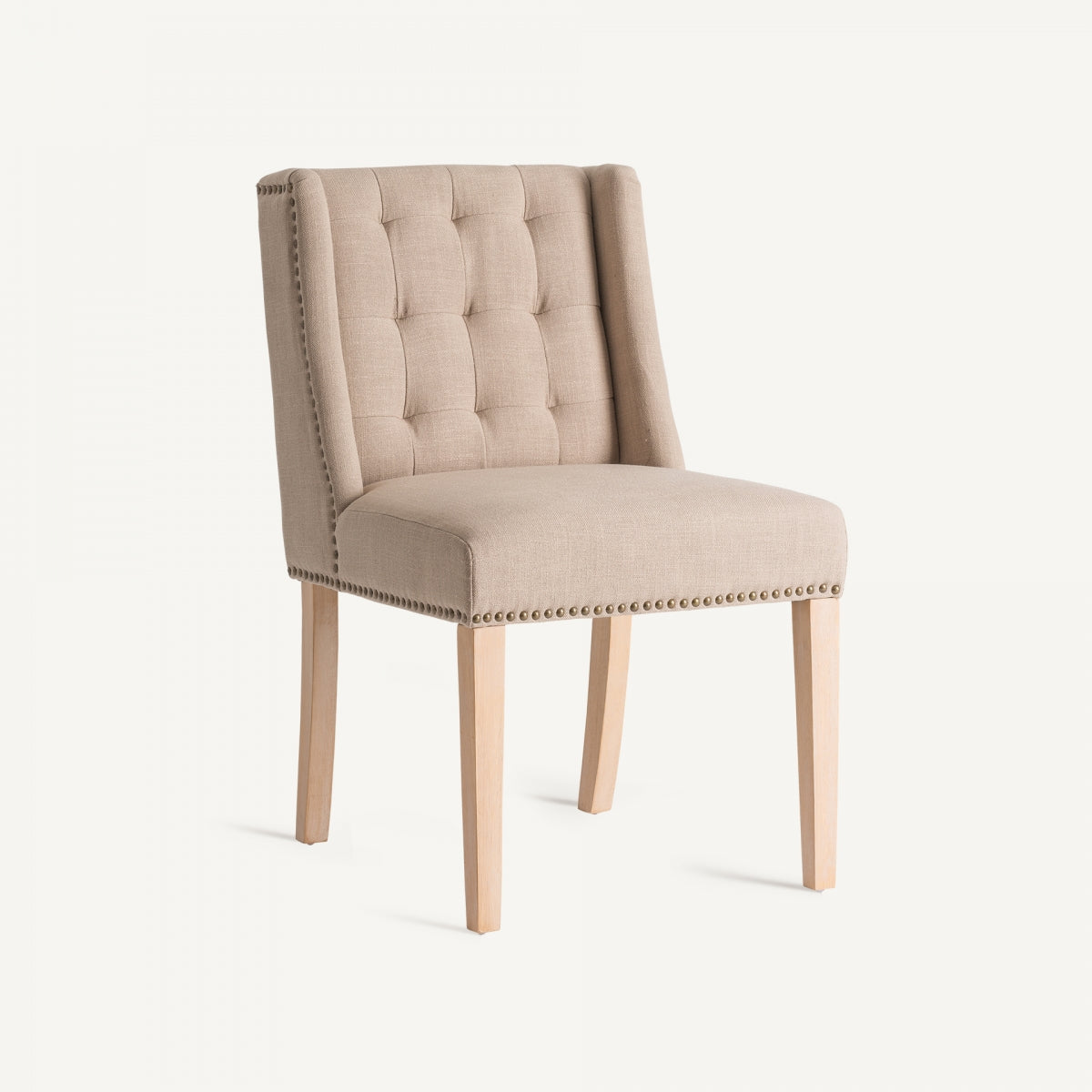 Chaise de salle à manger en tissu beige | VICAL Erfurt | REMO, mobilier et décoration d'intérieur