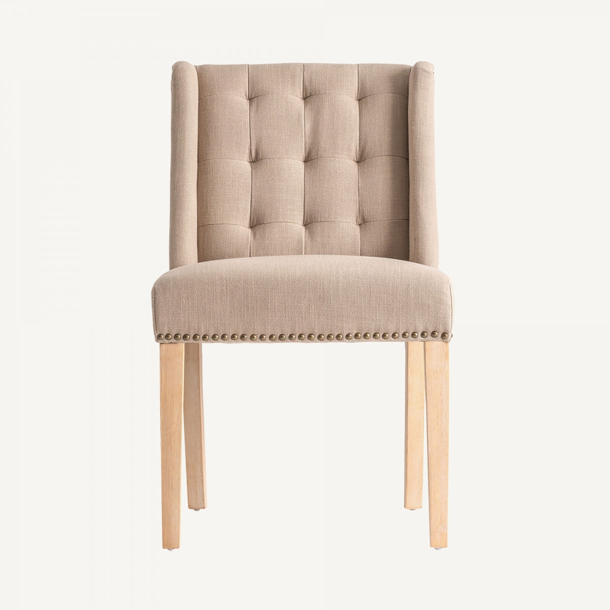 Chaise de salle à manger en tissu beige | VICAL Erfurt | REMO, mobilier et décoration d'intérieur