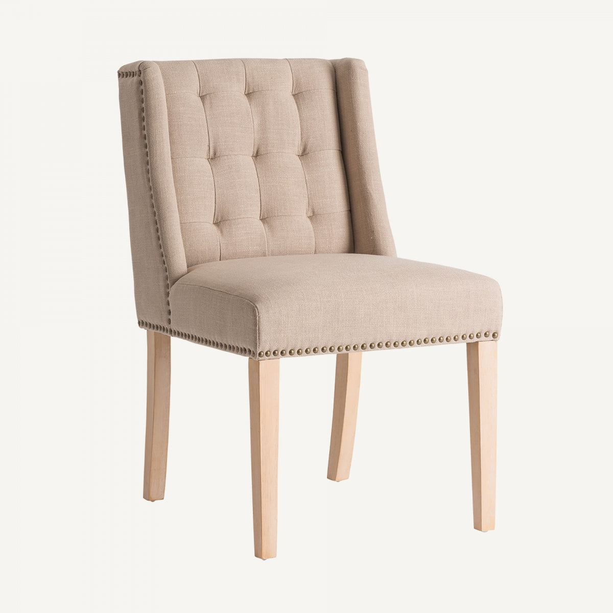 Chaise de salle à manger en tissu beige | VICAL Erfurt | REMO, mobilier et décoration d'intérieur