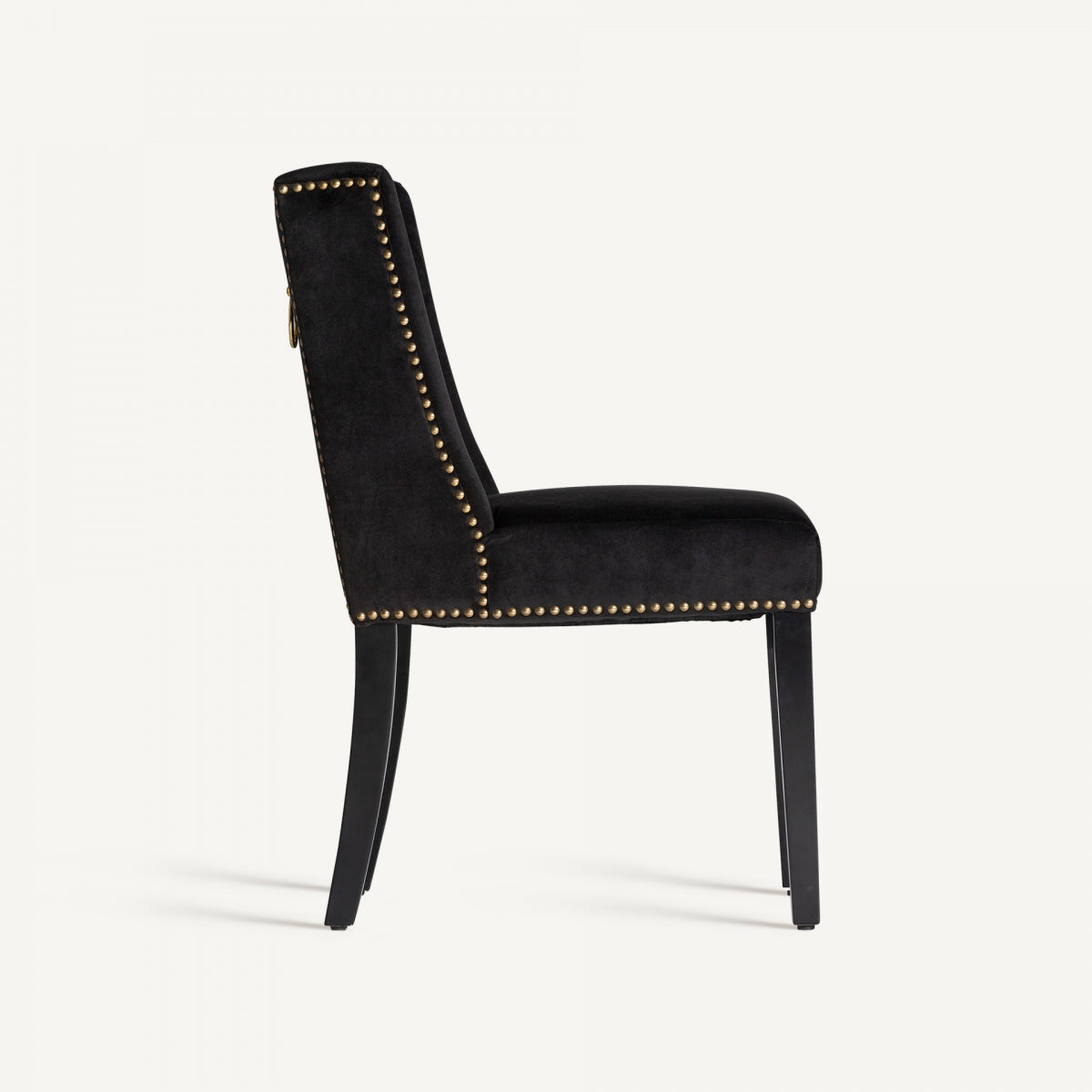 Chaise de salle à manger en velours noir | VICAL Plaue | REMO, mobilier et décoration d'intérieur