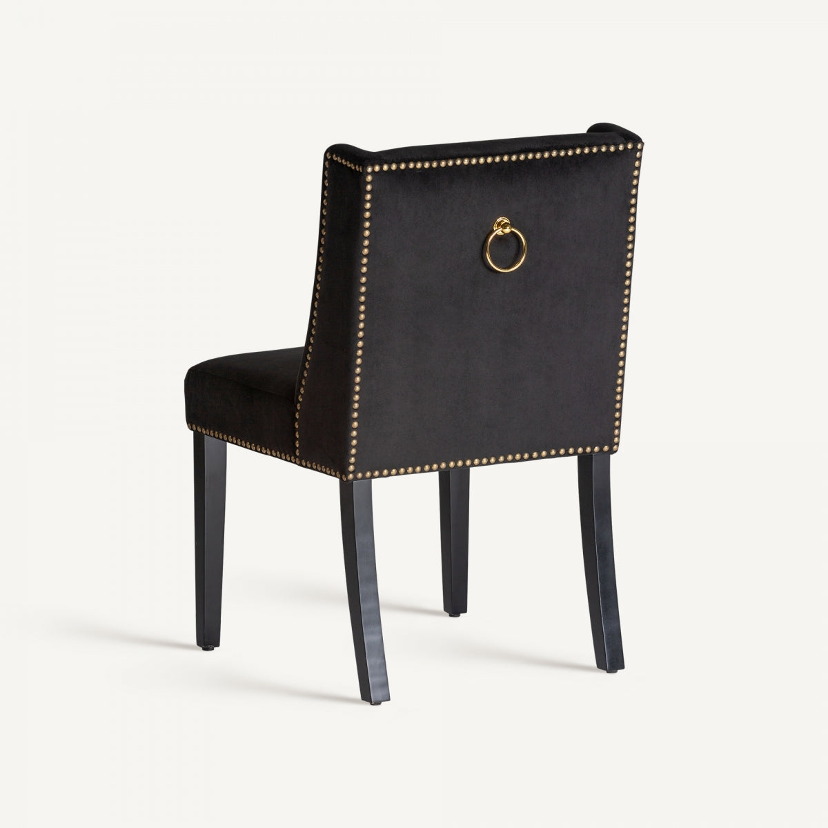 Chaise de salle à manger en velours noir | VICAL Plaue | REMO, mobilier et décoration d'intérieur