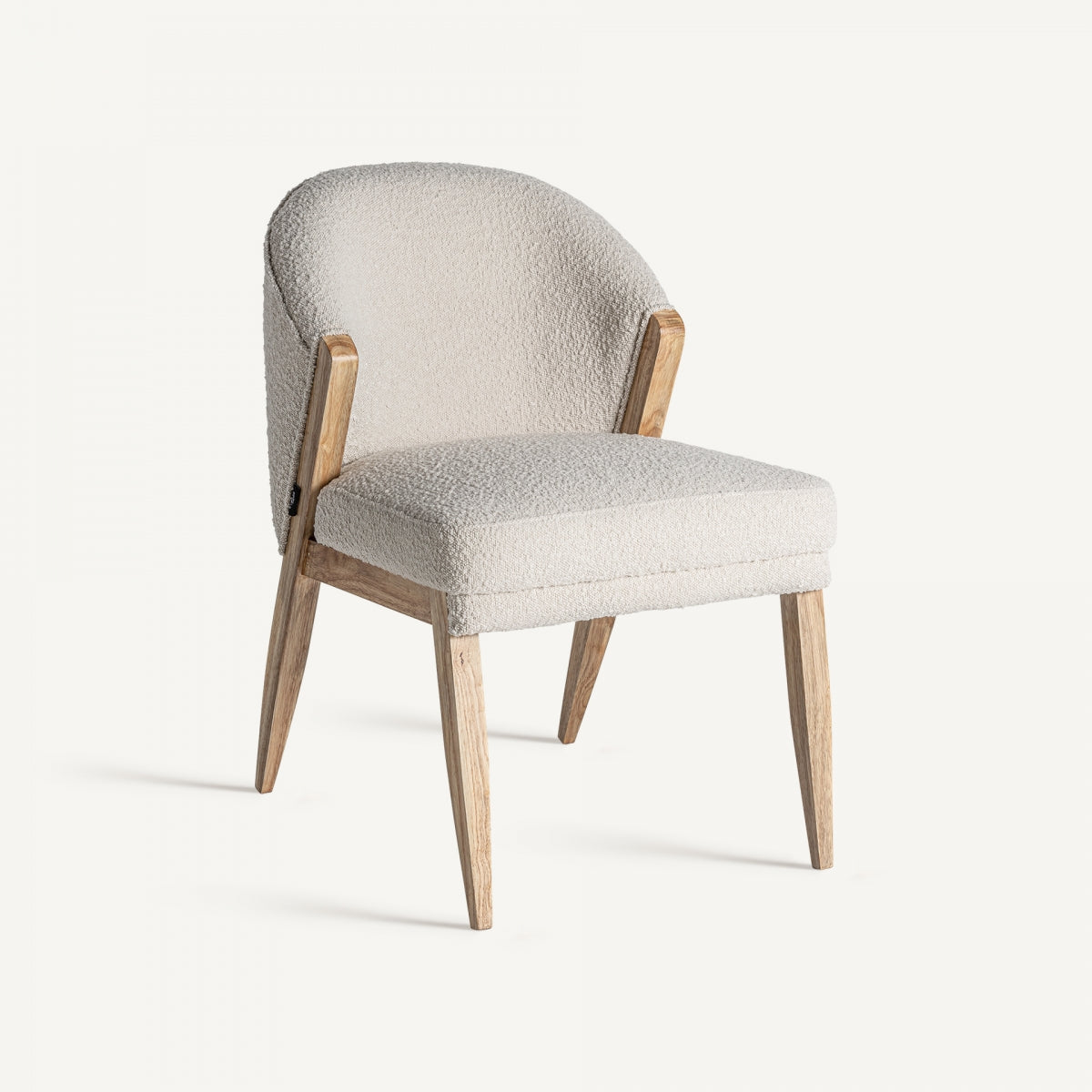 Chaise de salle à manger bouclé blanc | VICAL Prati | REMO, mobilier et décoration d'intérieur