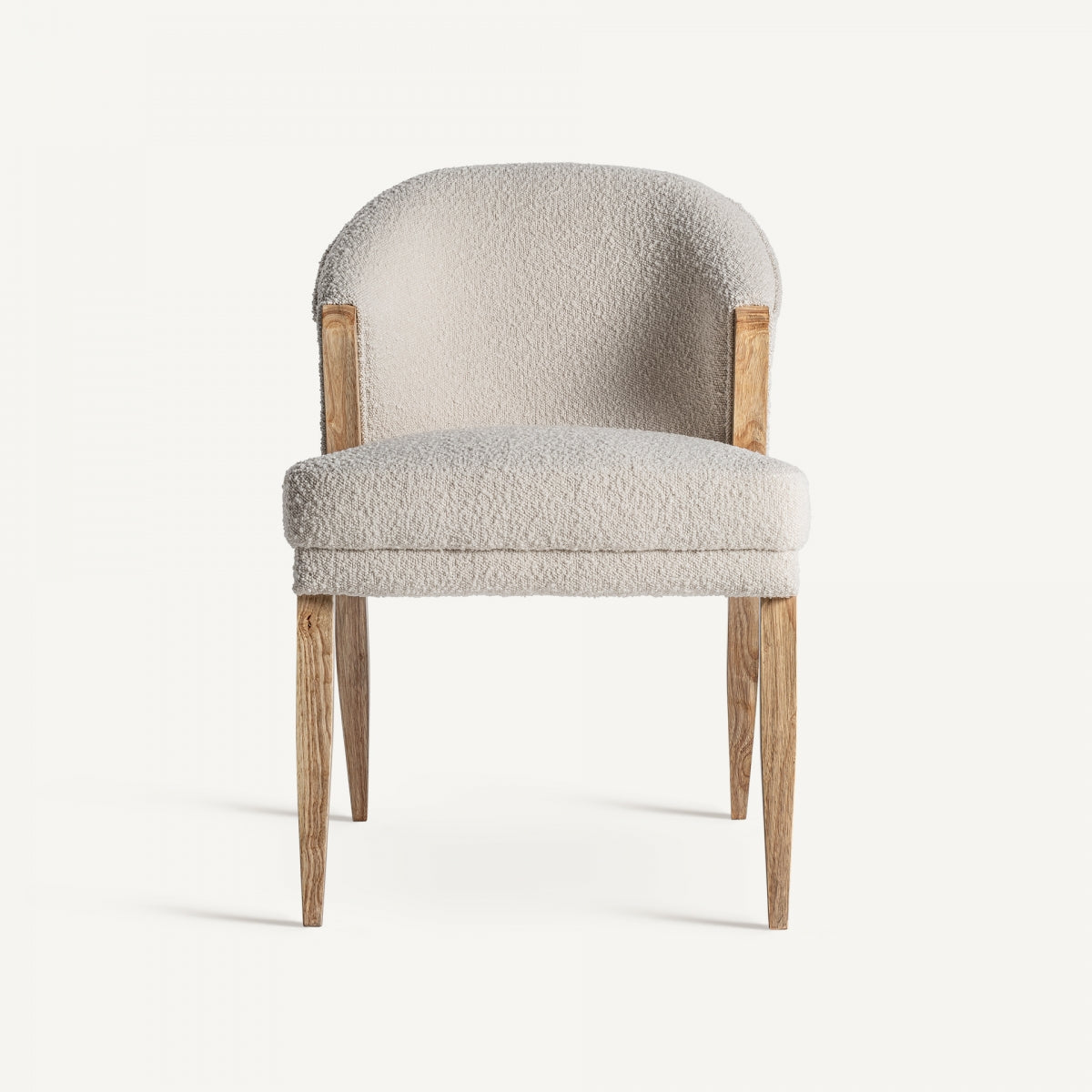 Chaise de salle à manger bouclé blanc | VICAL Prati | REMO, mobilier et décoration d'intérieur