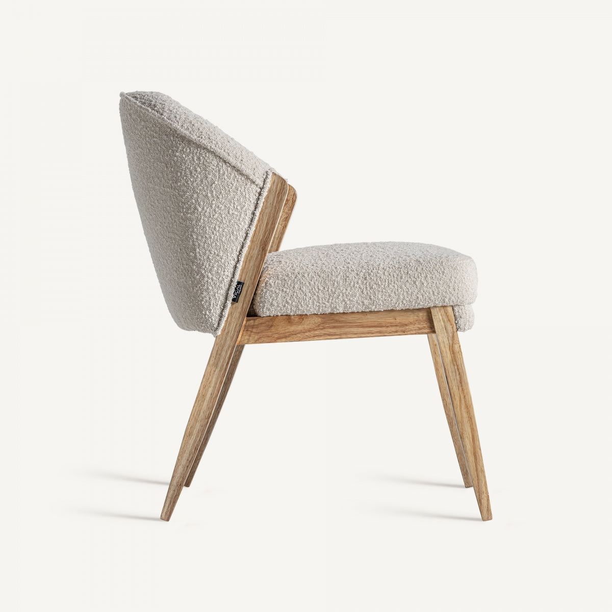 Chaise de salle à manger bouclé blanc | VICAL Prati | REMO, mobilier et décoration d'intérieur