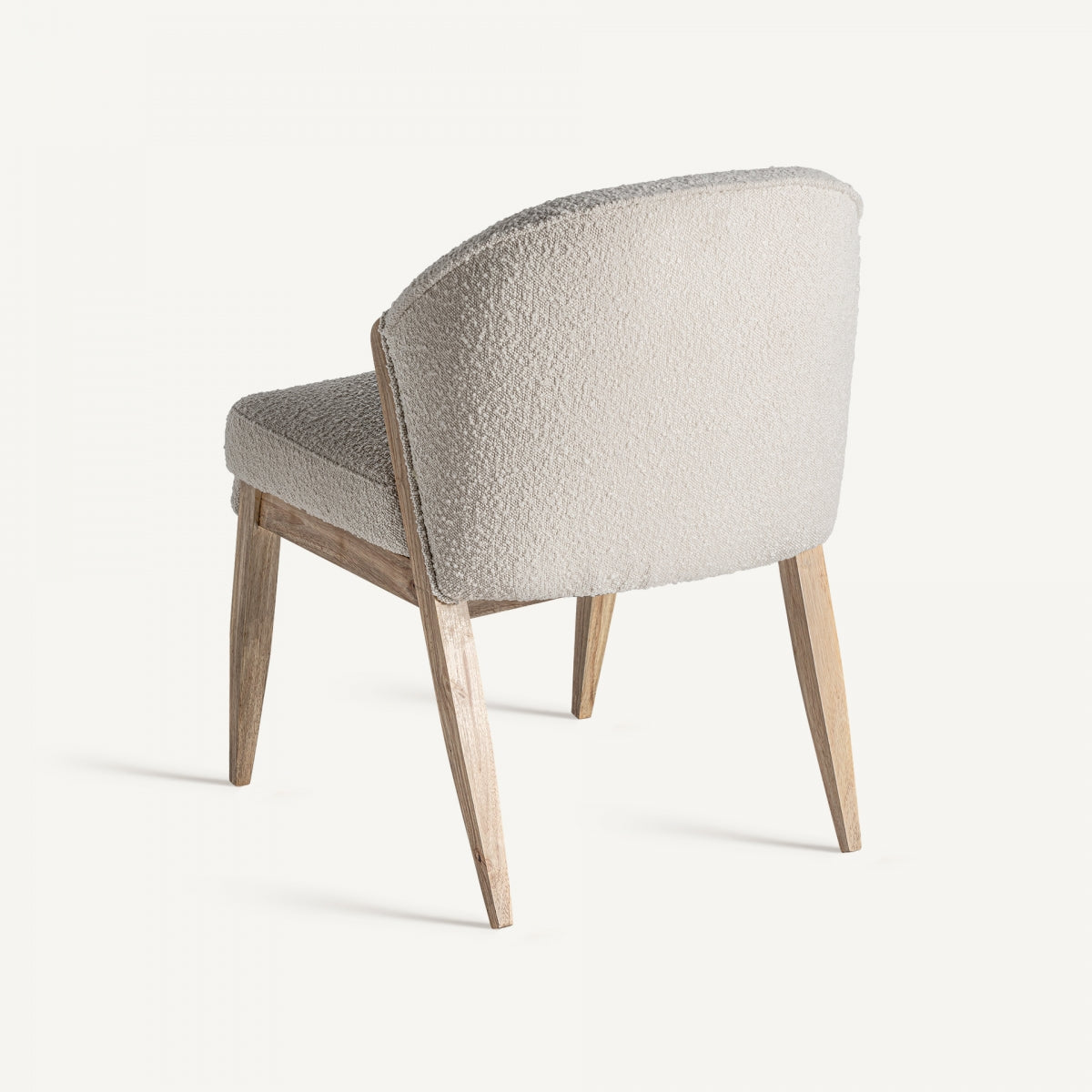 Chaise de salle à manger bouclé blanc | VICAL Prati | REMO, mobilier et décoration d'intérieur