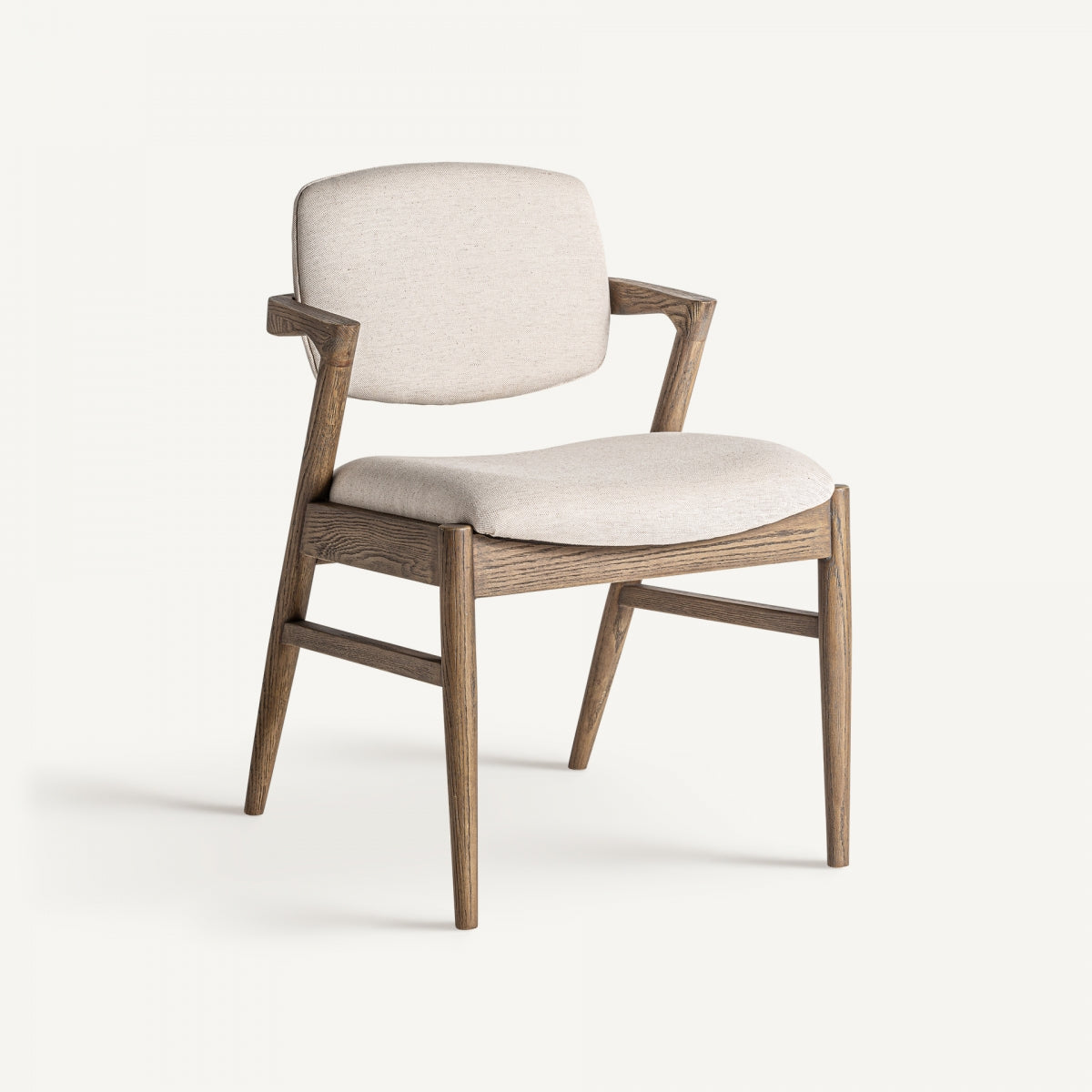 Chaise de salle à manger en lin beige | VICAL Polch | REMO, mobilier et décoration d'intérieur