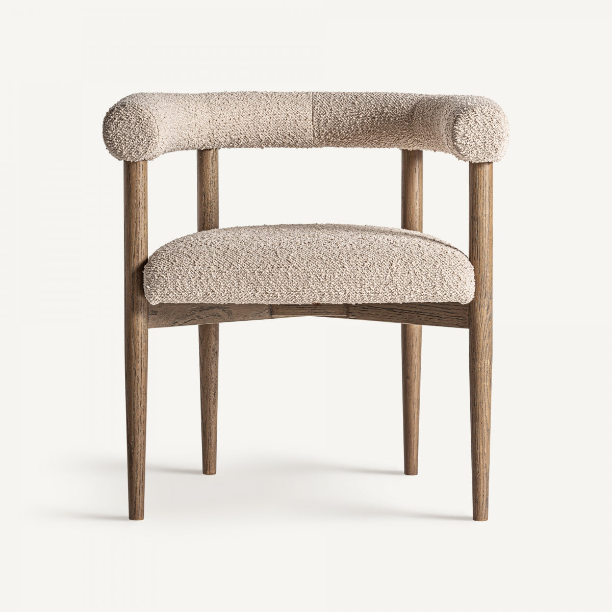 Chaise de salle à manger bouclé beige | VICAL Bullay | REMO, mobilier et décoration d'intérieur